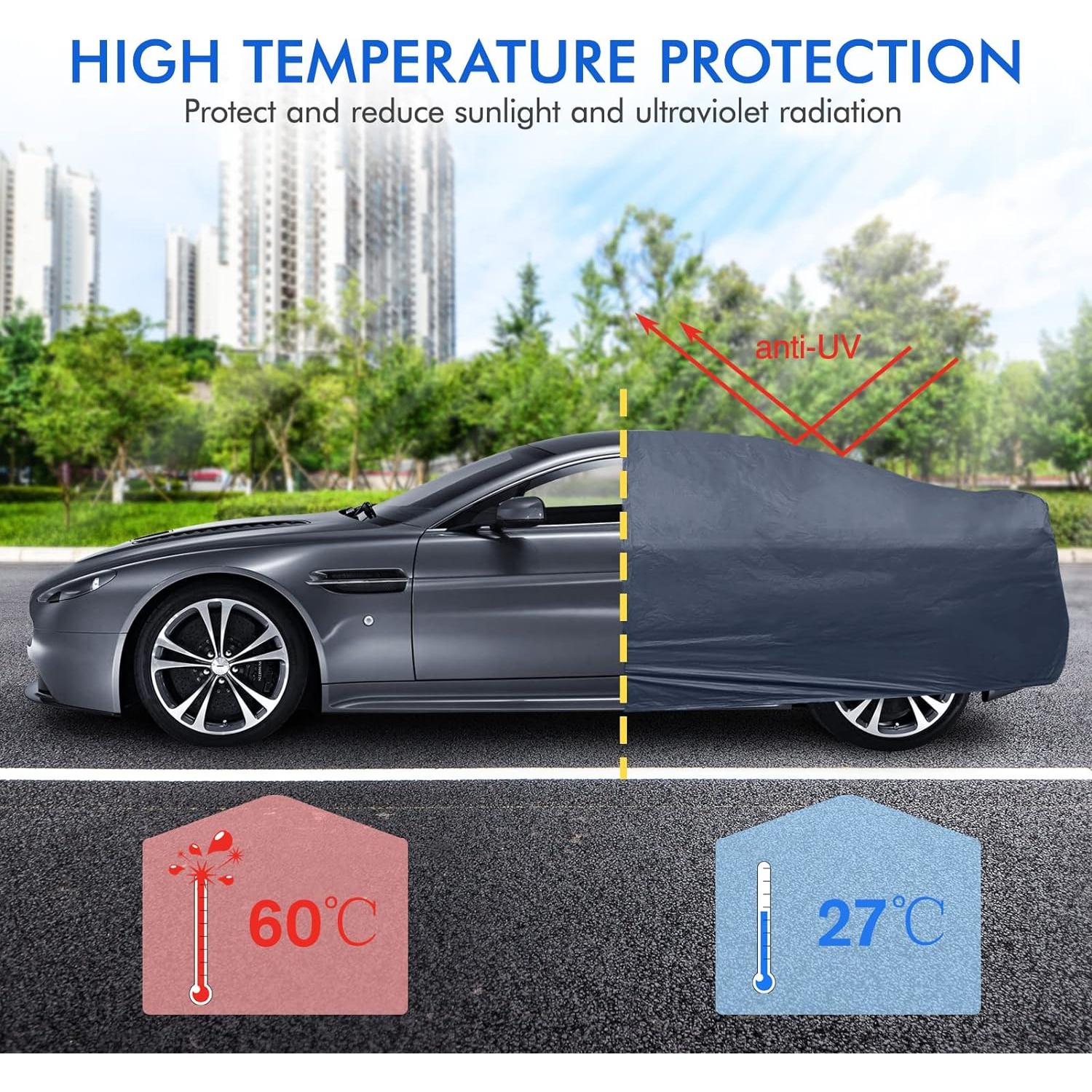 Funda de Coche DINGHAO PJK 6 Capas Impermeable para Sedán