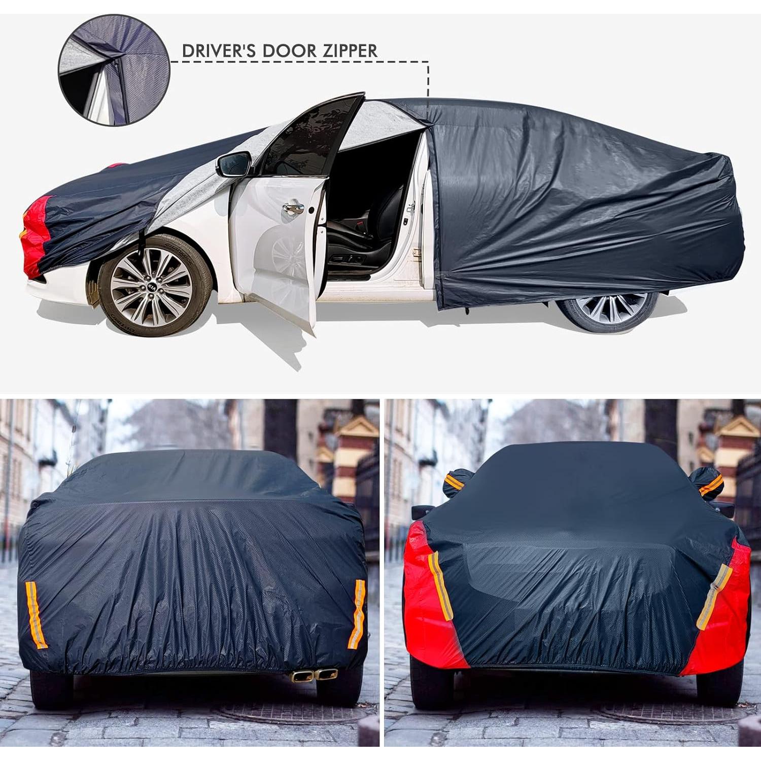 Funda de Coche DINGHAO PJK 6 Capas Impermeable para Sedán