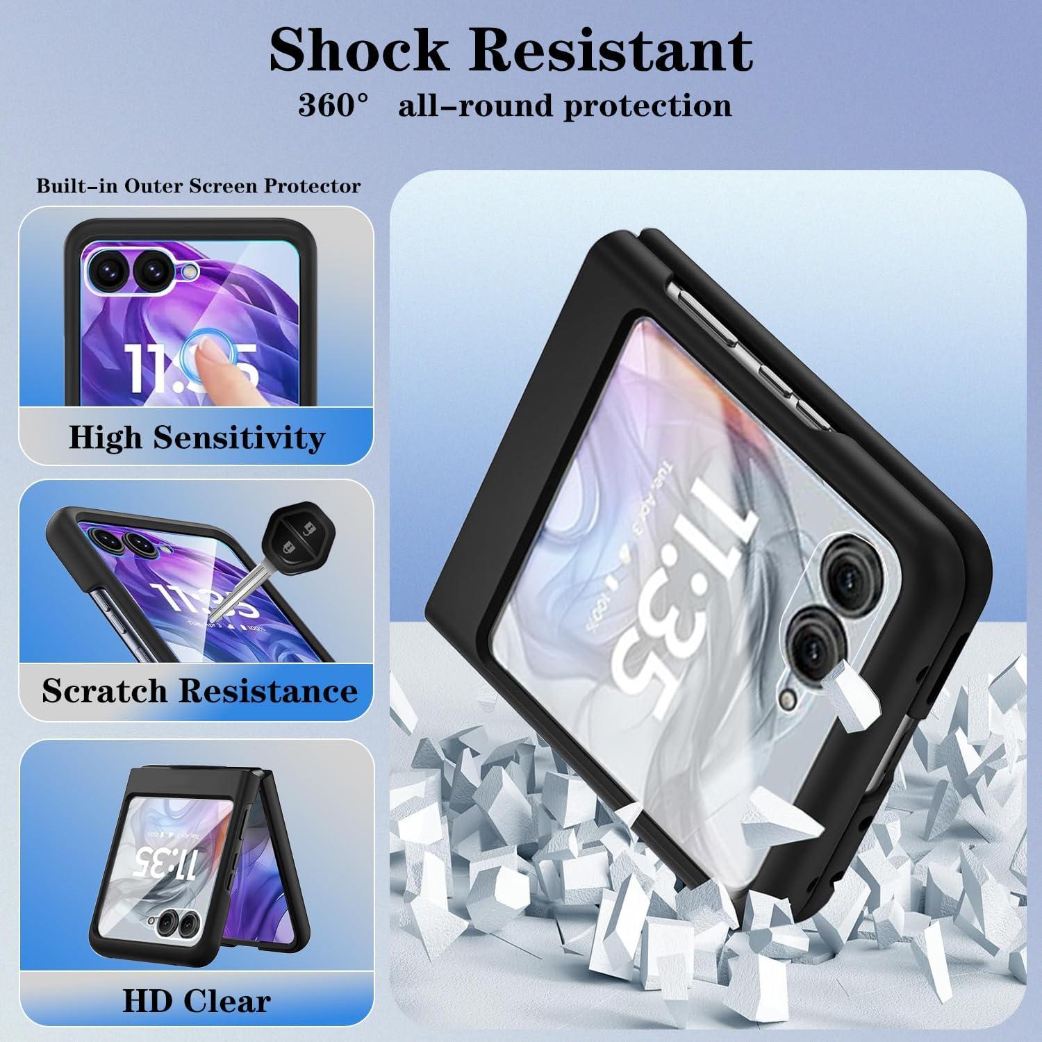 Funda Protectora Astter para Motorola Razr 2025 - Negro