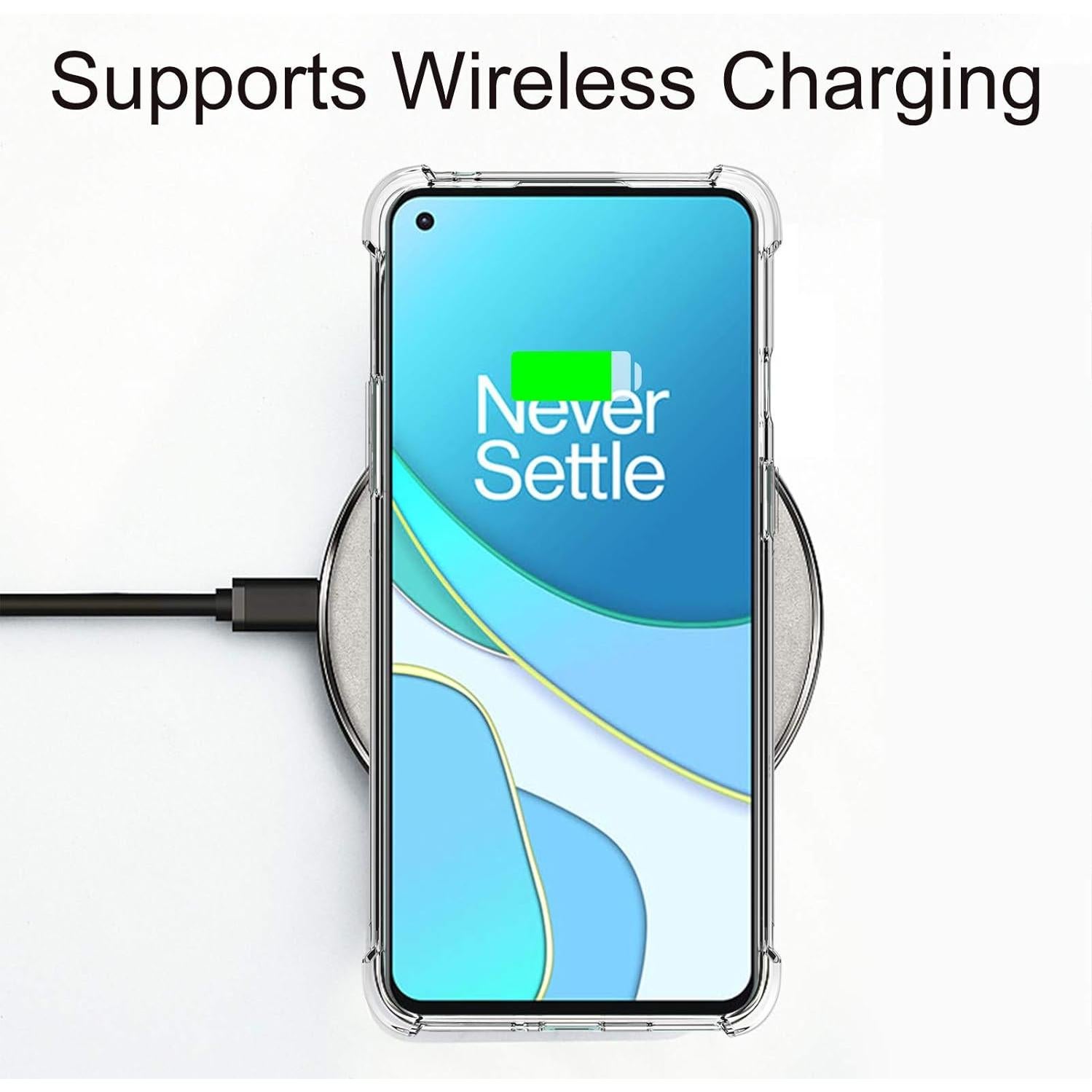 Funda Transparente Osophter para OnePlus 8T y 9R - TPU Absorción de Choques