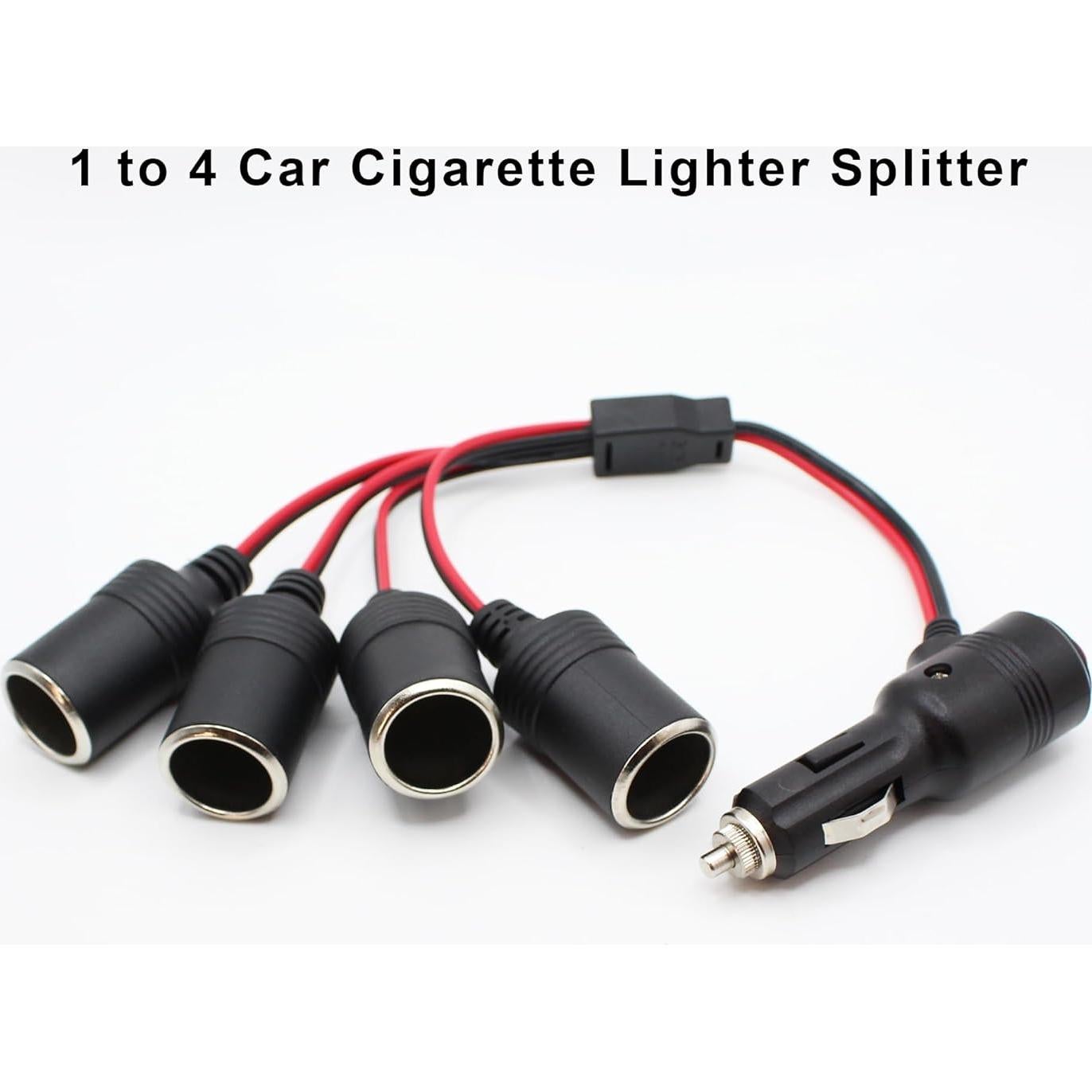 Divisor de enchufe de encendedor de cigarrillos Xilaghy 1 a 4 12V/24V