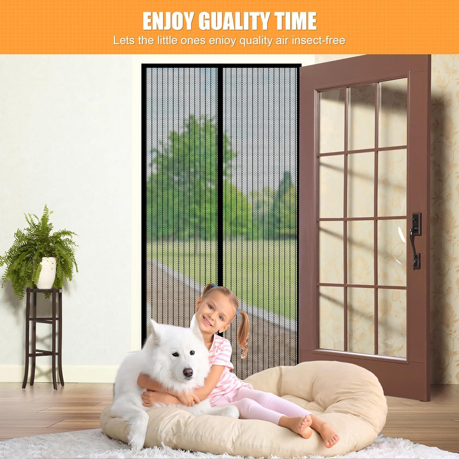 Puerta de Pantalla Magnética LIAMST 76x203 cm Resistente