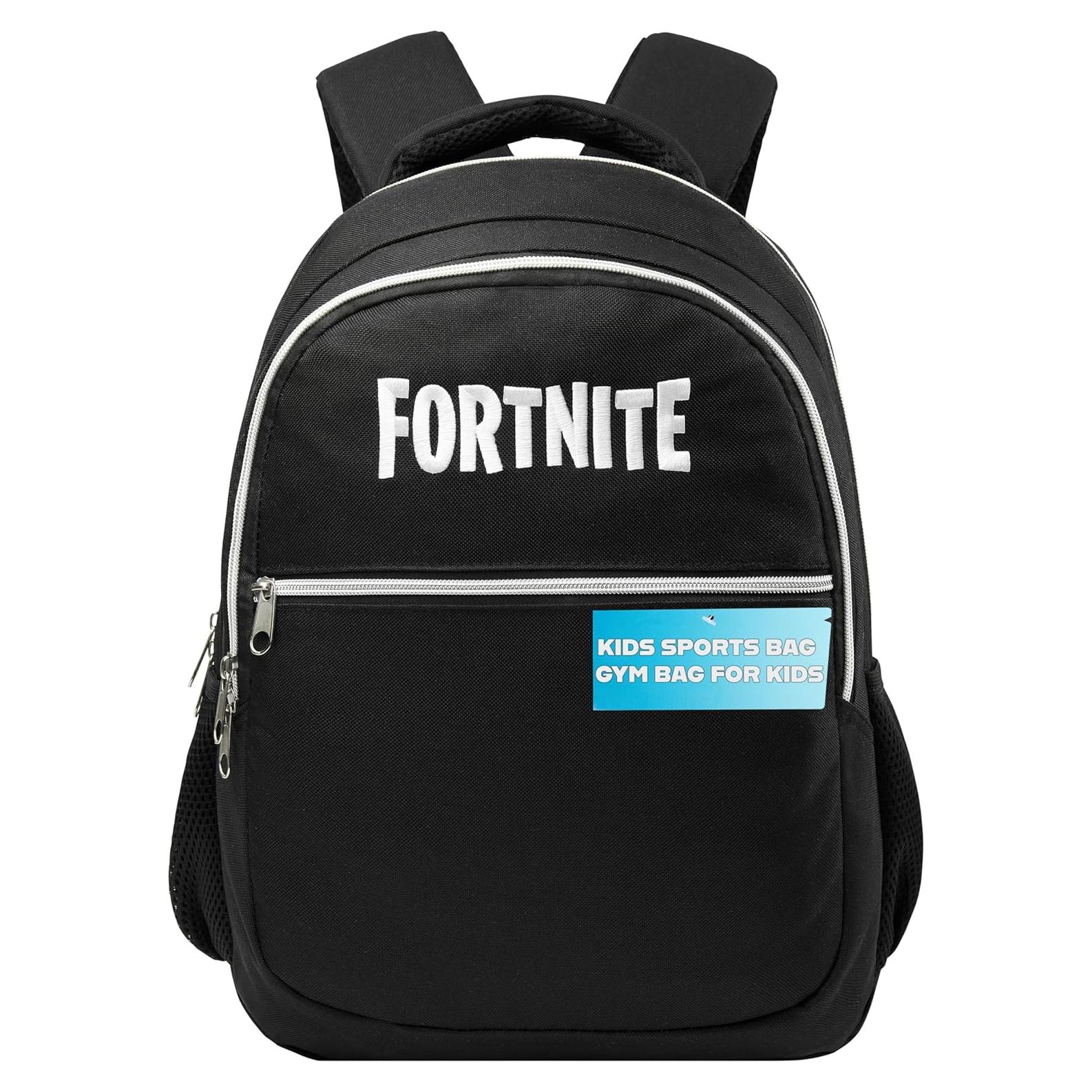 Mochila Escolar Fortnite para Niños y Adolescentes - Negro