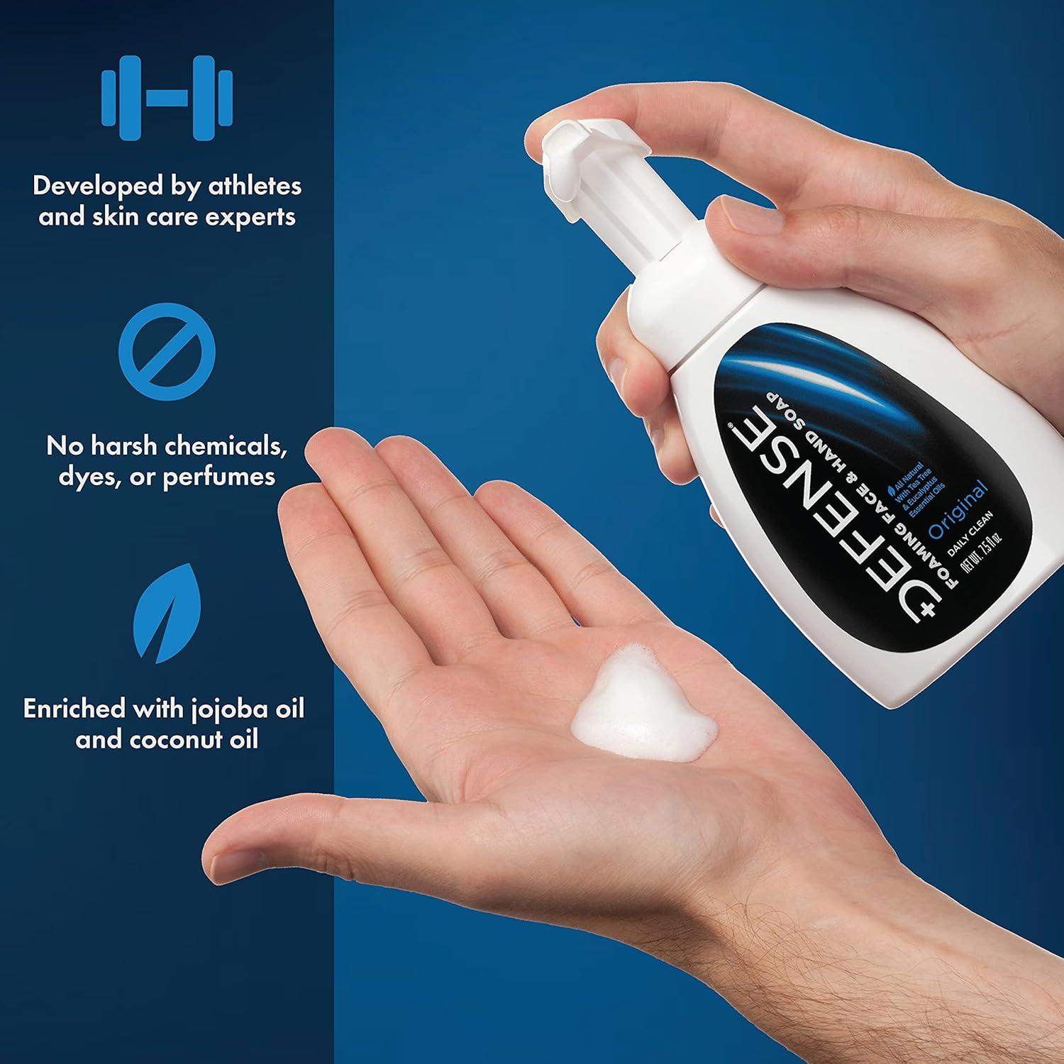 Jabón Espumoso Líquido Defense 226g con Aceite de Árbol de Té