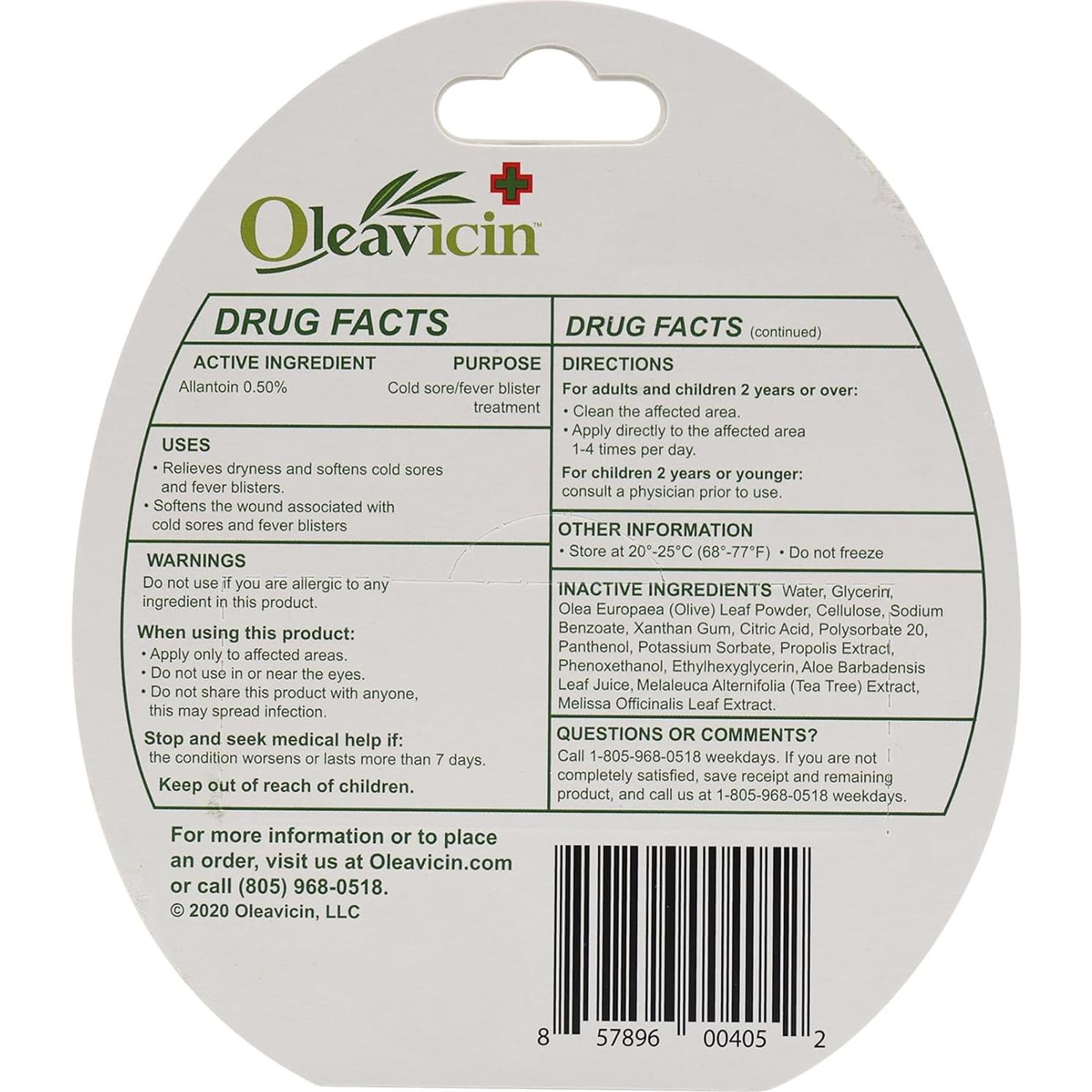 Gel Alivio Herpes Labial Oleavicin 37ml Natural Orgánico
