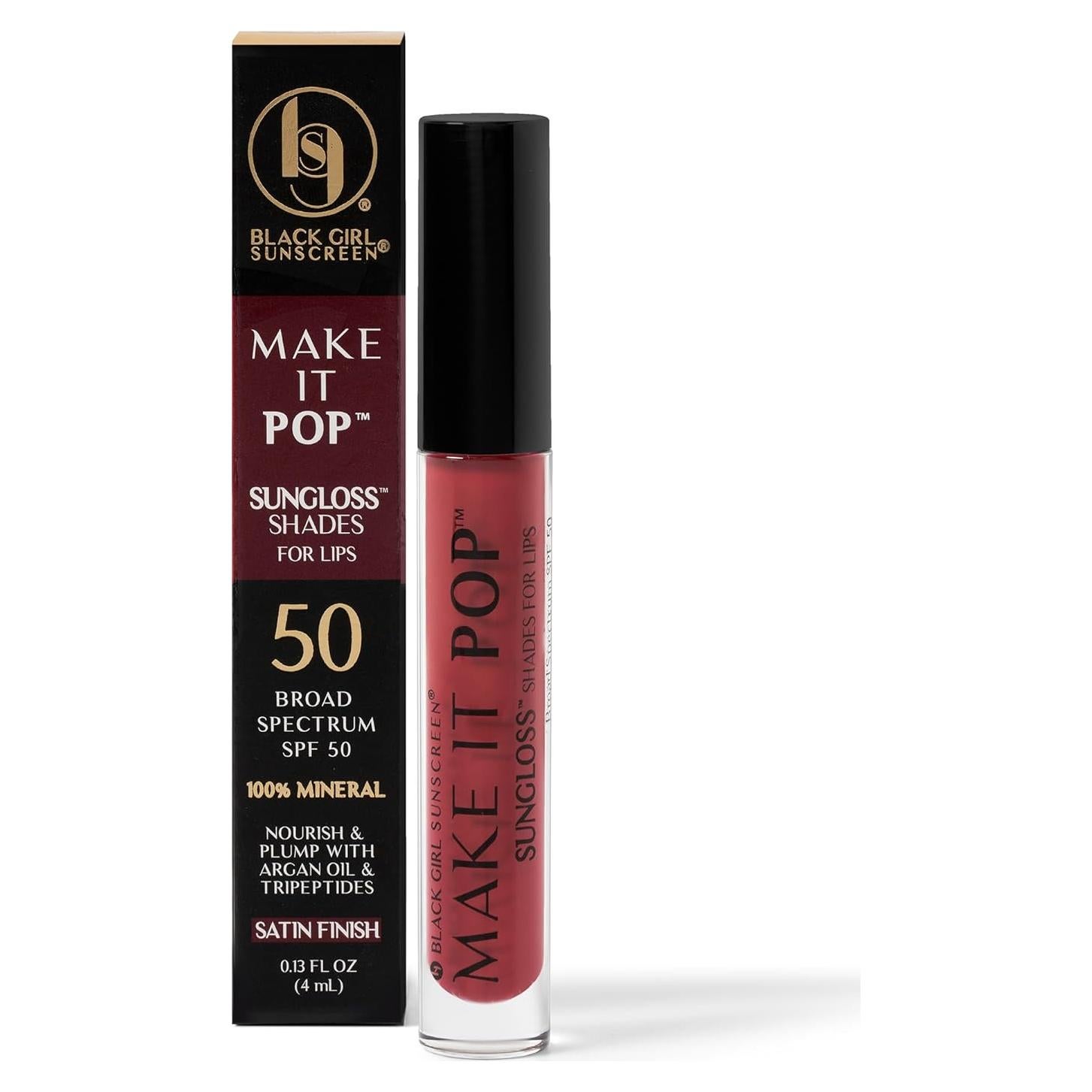 Protector Solar Black Girl Sunscreen Make It Pop SPF 50 Cereza Noir