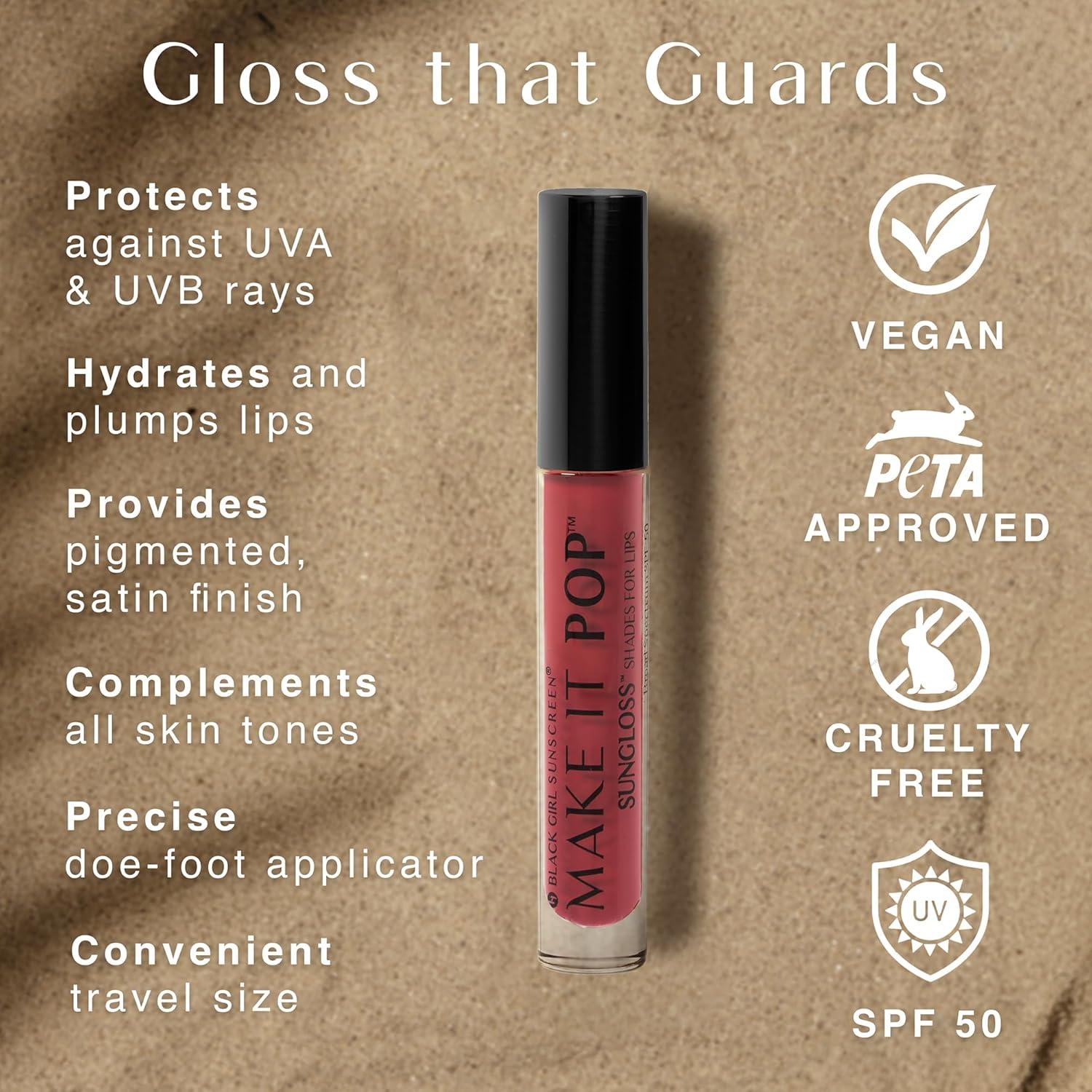 Protector Solar Black Girl Sunscreen Make It Pop SPF 50 Cereza Noir