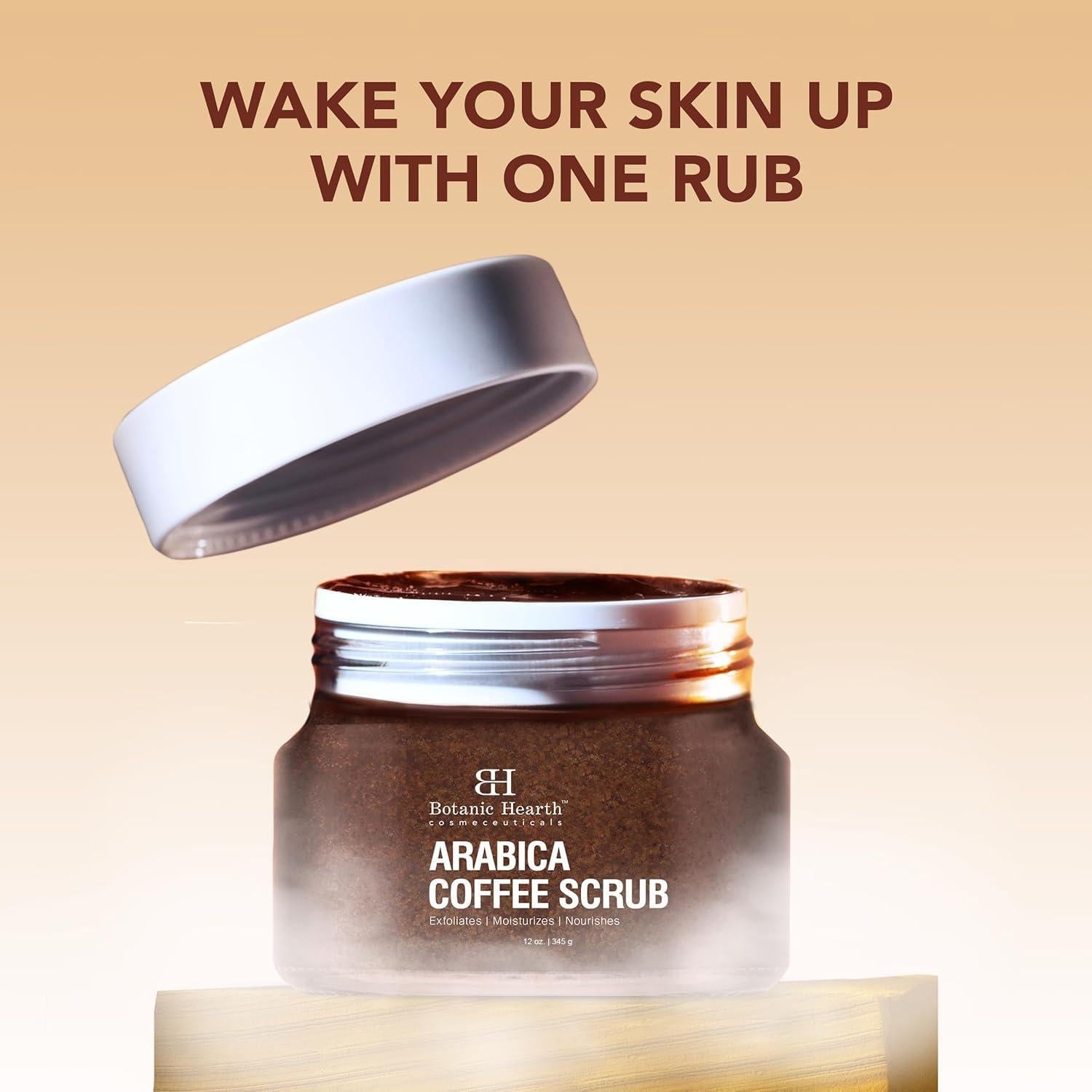 Exfoliante Corporal Botanic Hearth Café Arabica 340 g Hidratante