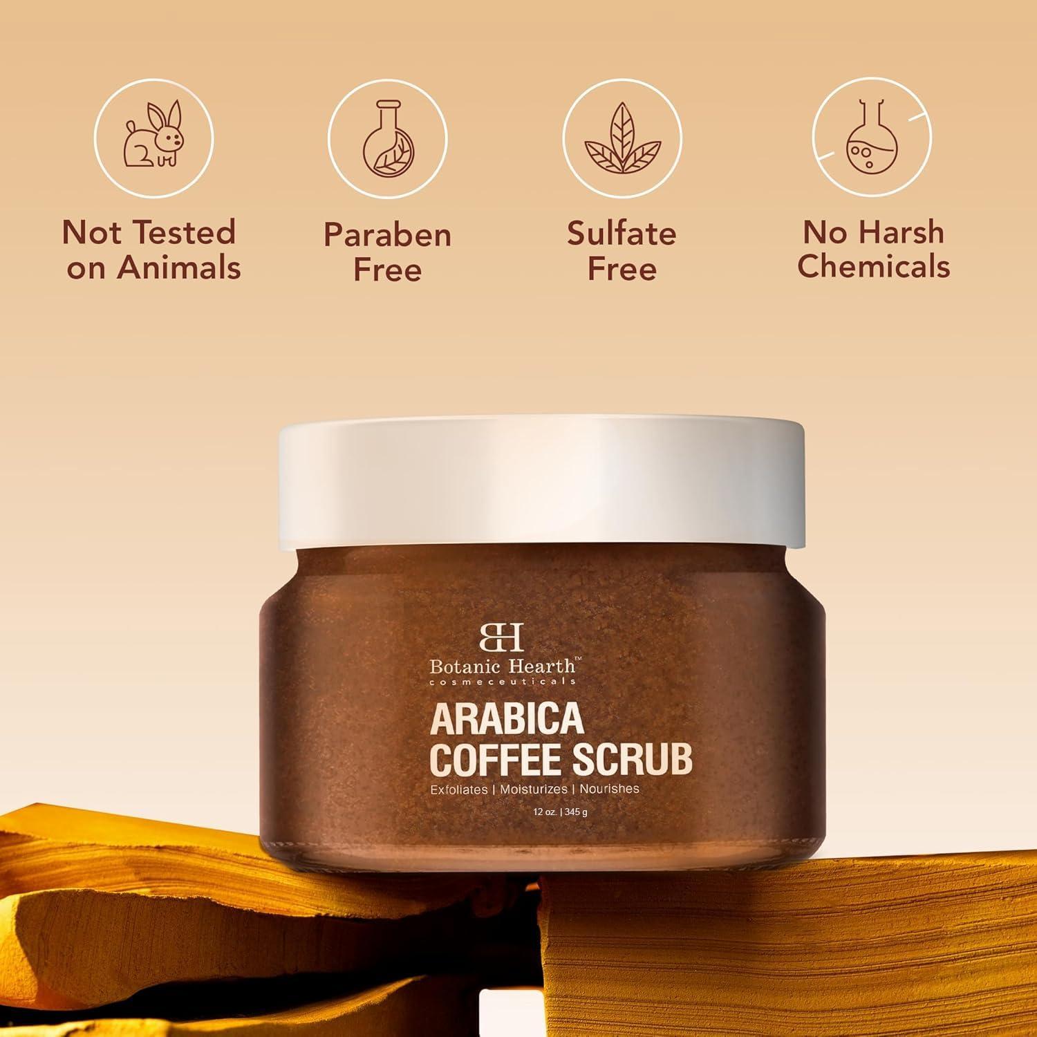 Exfoliante Corporal Botanic Hearth Café Arabica 340 g Hidratante