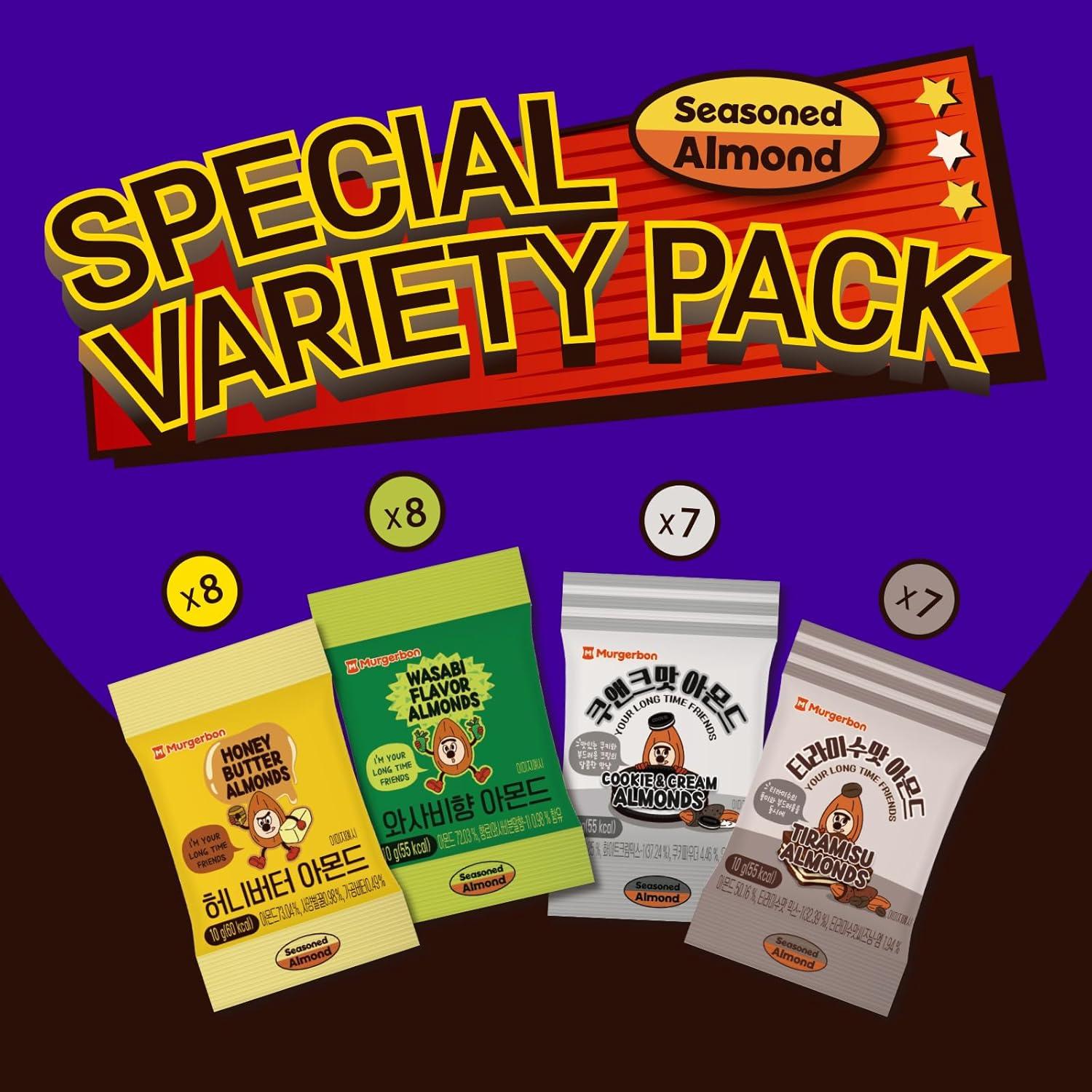 Paquete de Variedad Especial 300g x 2 MURGERBON - Almendras Saborizadas