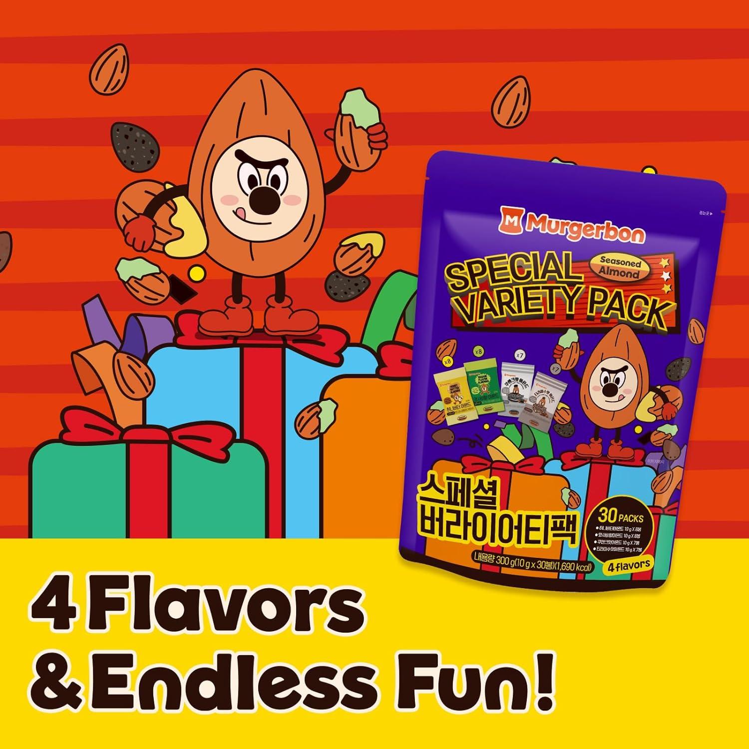 Paquete de Variedad Especial 300g x 2 MURGERBON - Almendras Saborizadas