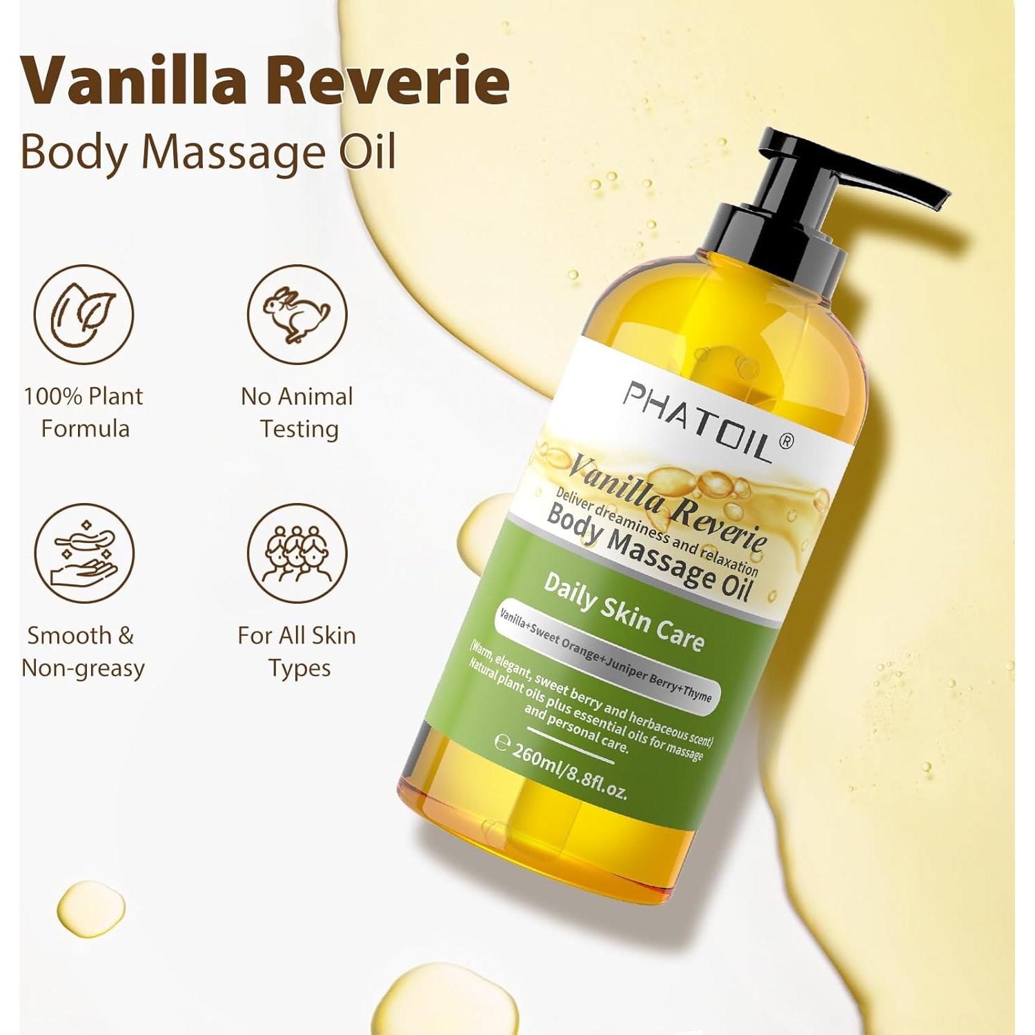 Aceite Corporal PHATOIL Vainilla Reverie 260ml Hidratante