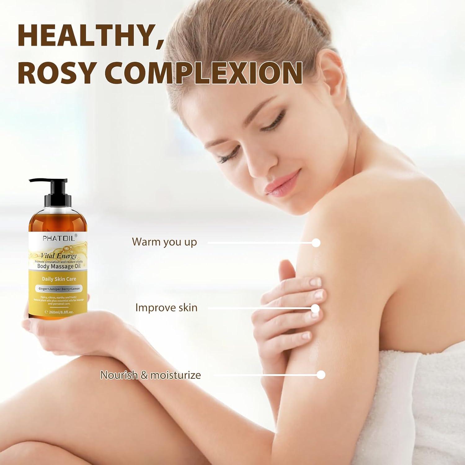 Aceite de Masaje Corporal PHATOIL Jengibre 260ML Vital Energy