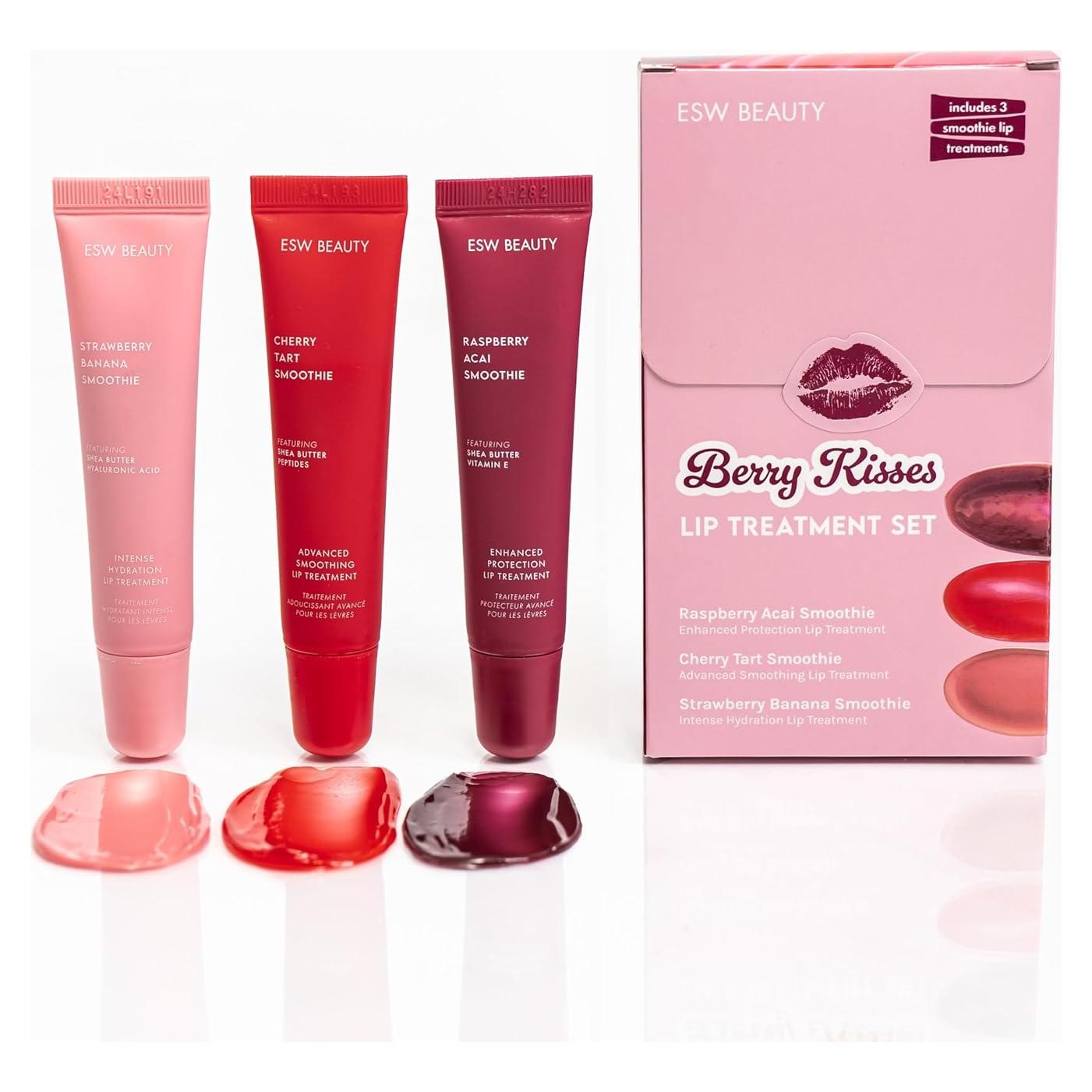 Conjunto Labial Hidratante Berry Kisses ESW Beauty - 3 Balsamos