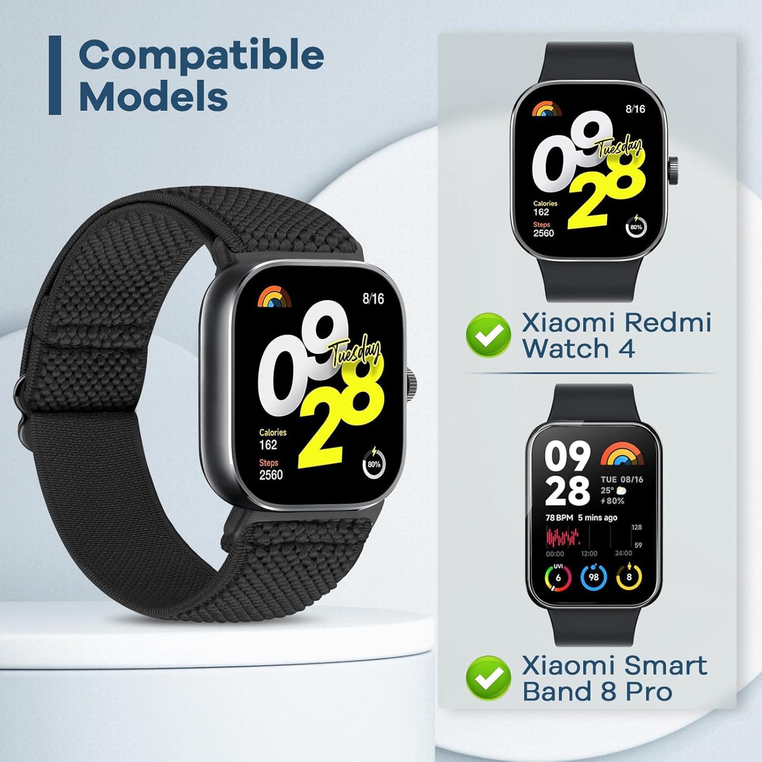 Correas Tiptops para Xiaomi Mi Smart Band 8 Pro - 2 Paquete