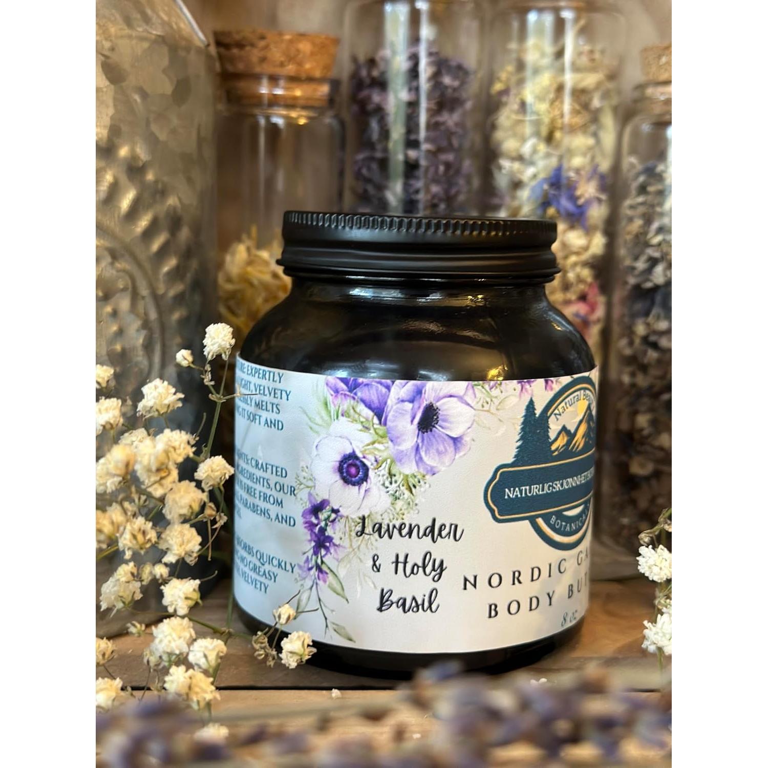 Manteca Corporal de Sebo Naturlig Skjonnhet 227g Albahaca y Lavanda