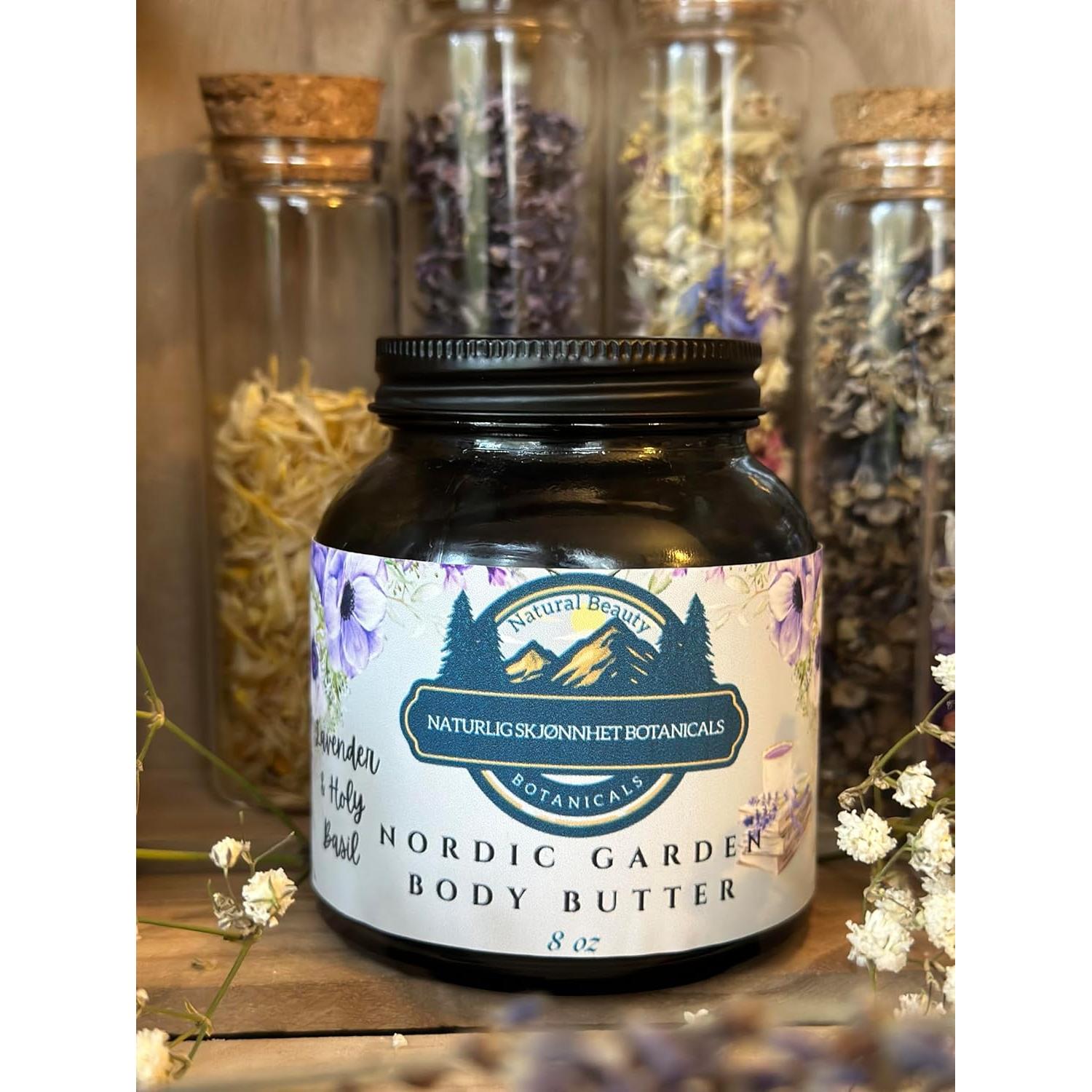 Manteca Corporal de Sebo Naturlig Skjonnhet 227g Albahaca y Lavanda