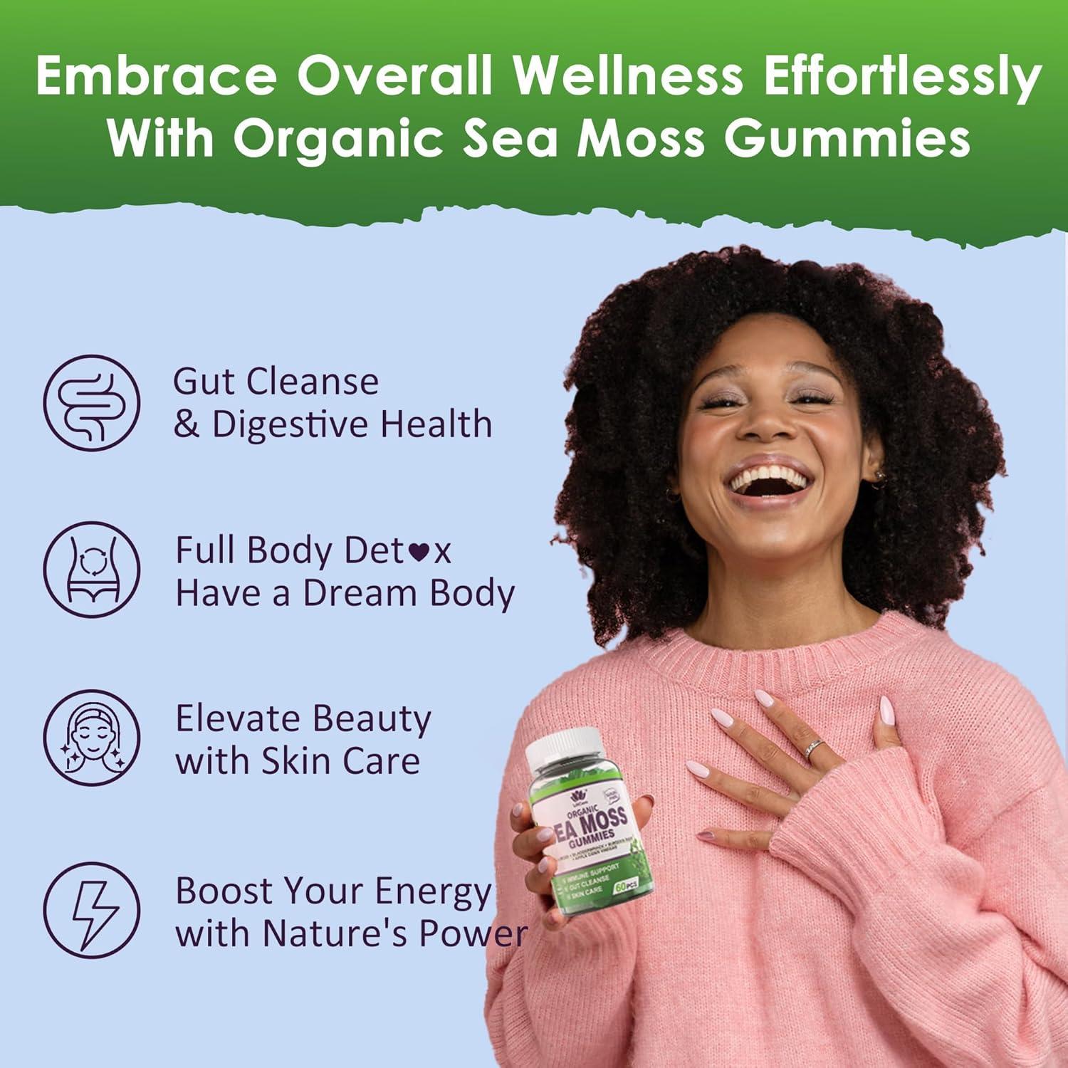 Gomitas de Musgo Marino Lilicare 60 Unidades Veganas