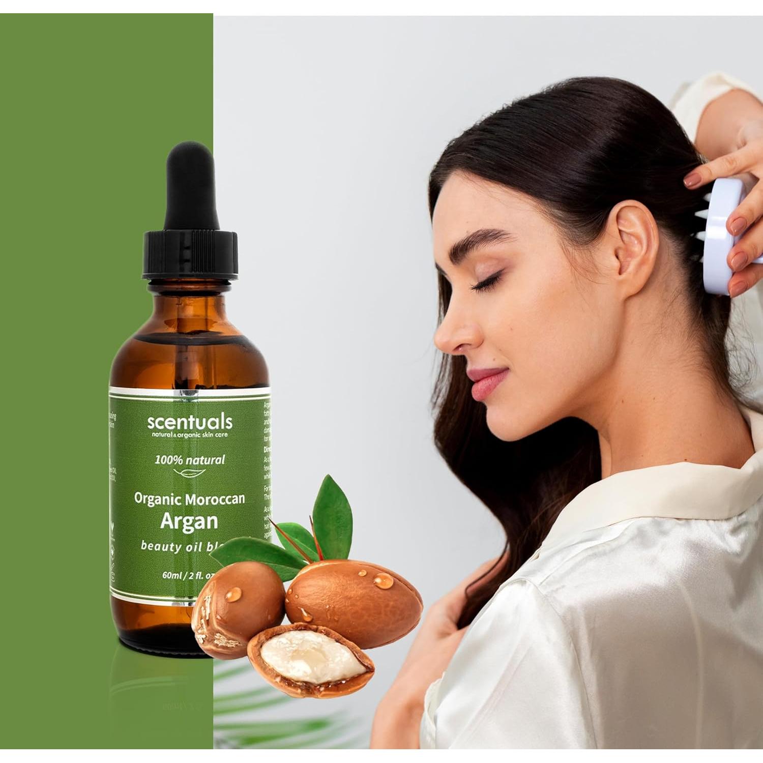 Aceite de Belleza de Argán Scentuals 60 ml - Hidratación Piel, Cabello y Uñas