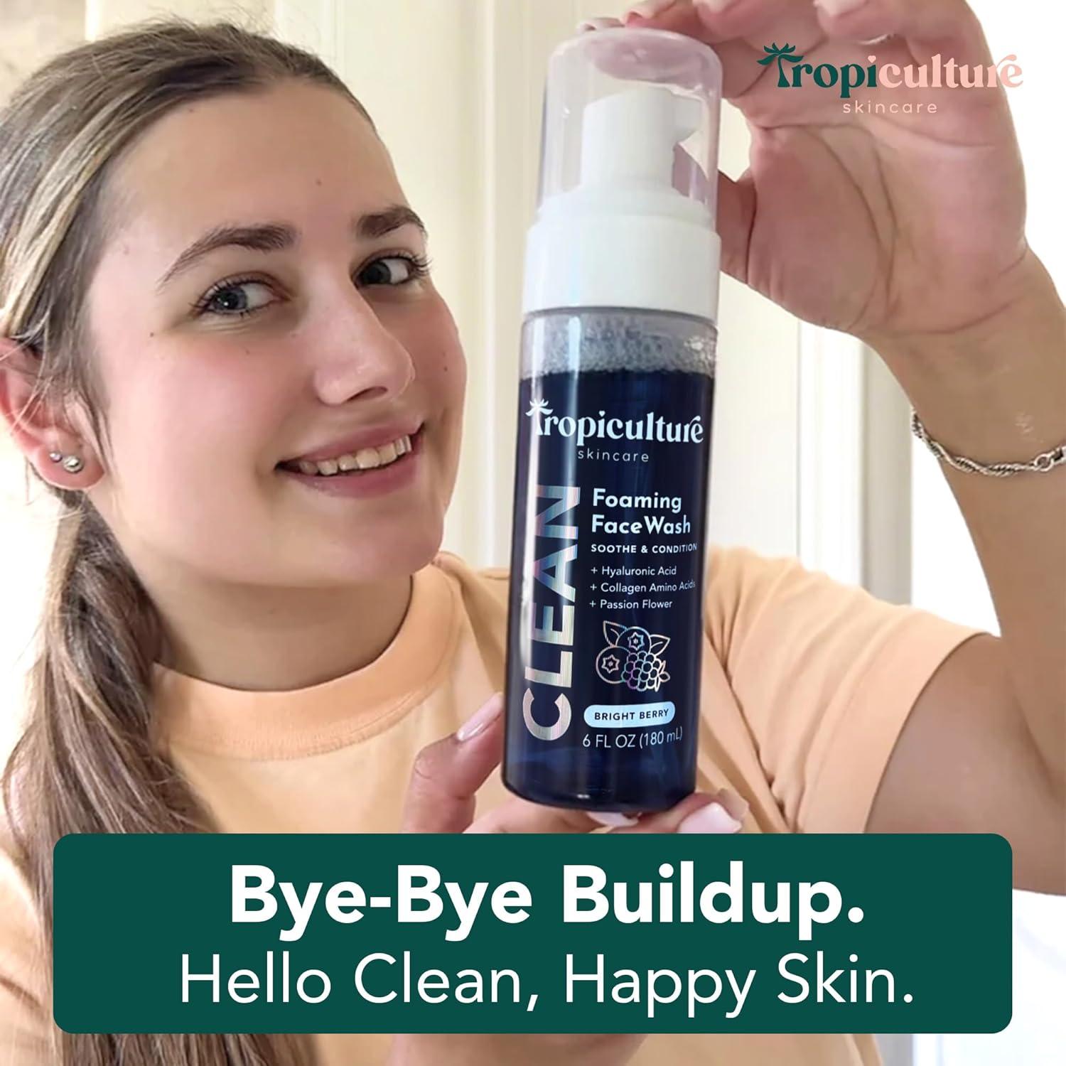 Limpiador Facial Espumoso Tropiculture Baya Brillante 226g