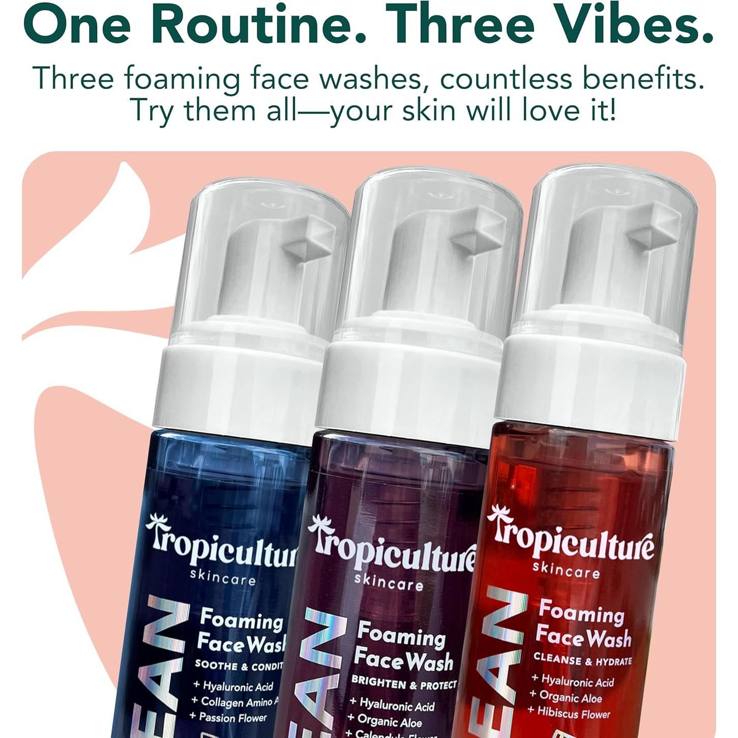 Limpiador Facial Espumoso Tropiculture Baya Brillante 226g