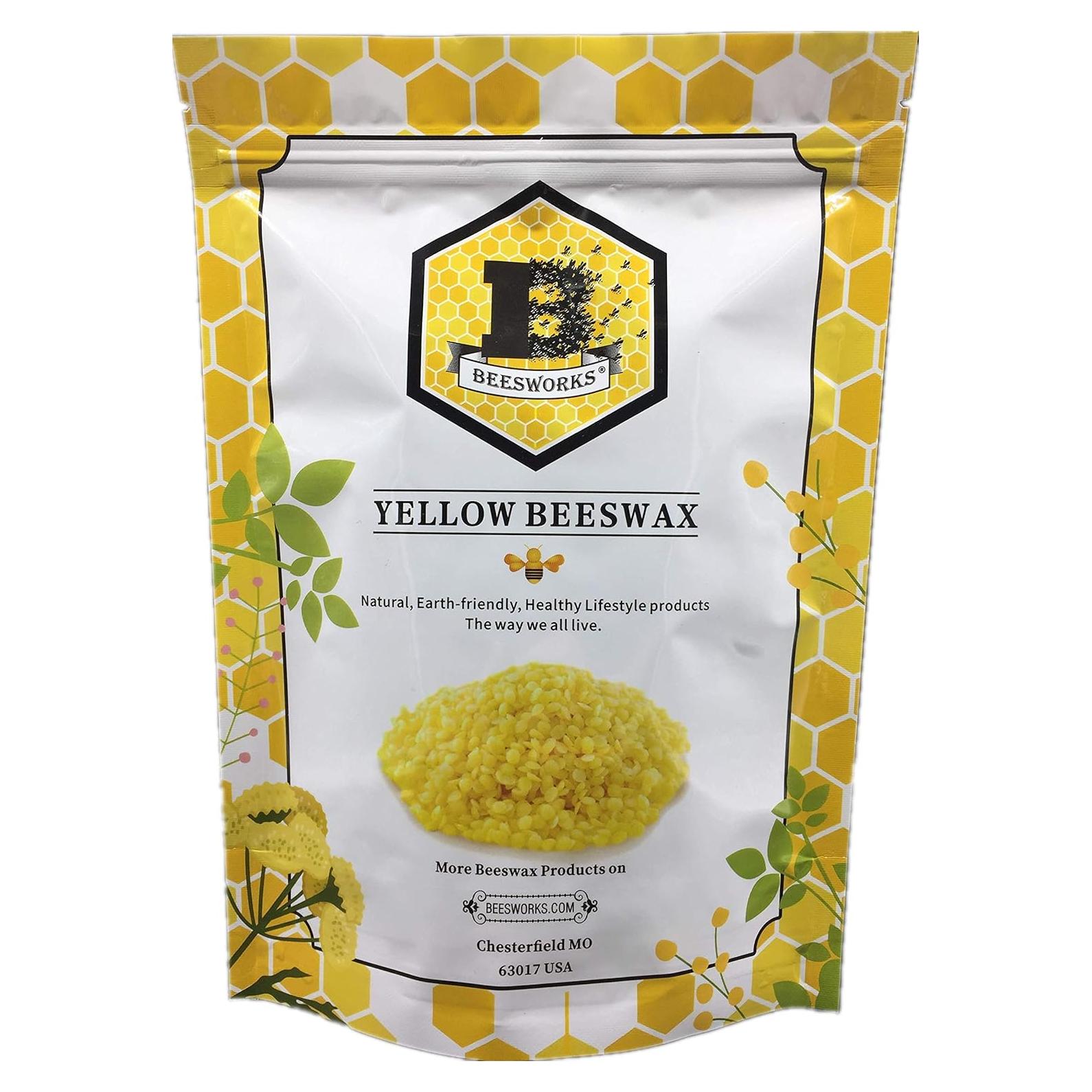 Pellets de Cera de Abeja Pura Beesworks 0.45 kg Grado Cosmético