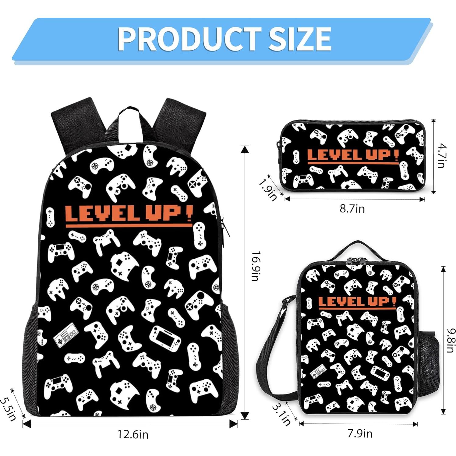 Mochila Escolar 3 Piezas Ansteade 43.2 cm con Lonchera y Estuche