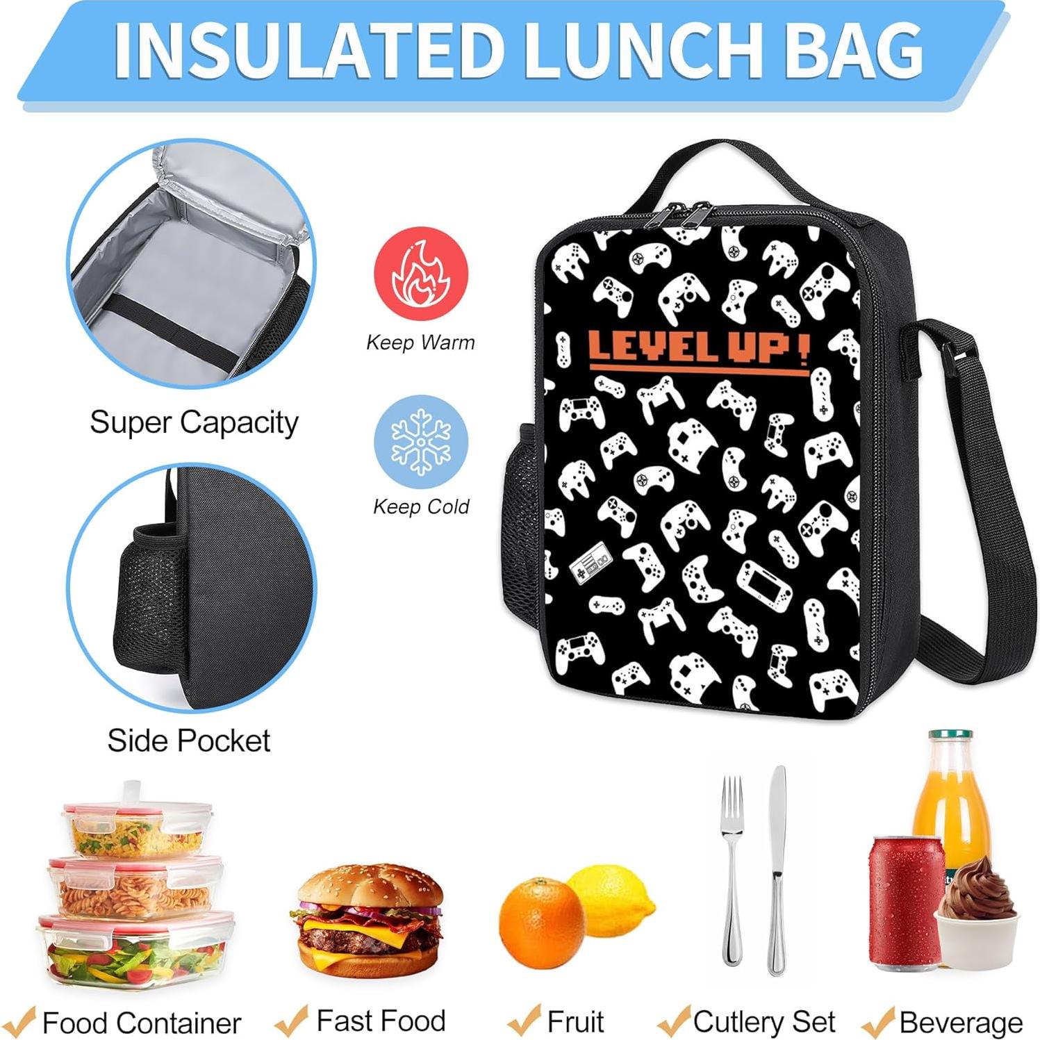 Mochila Escolar 3 Piezas Ansteade 43.2 cm con Lonchera y Estuche