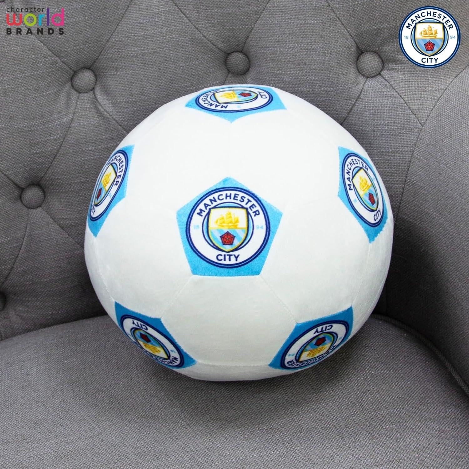 Cojín decorativo Manchester City 25cm | Pelota de peluche