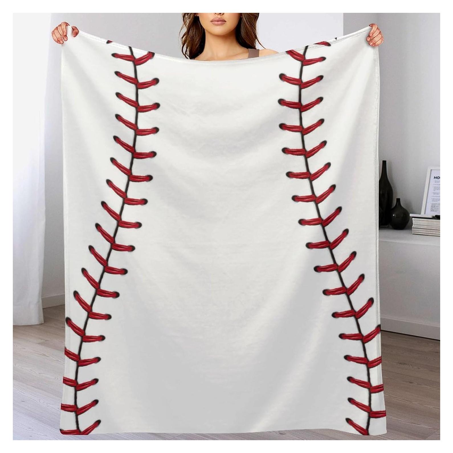 Manta de Franela Volissoz Béisbol 127x102 cm Cálida y Suave