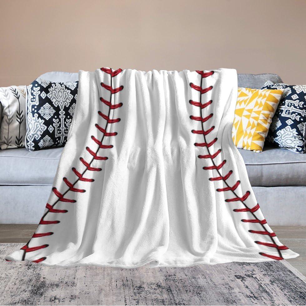 Manta de Franela Volissoz Béisbol 127x102 cm Cálida y Suave