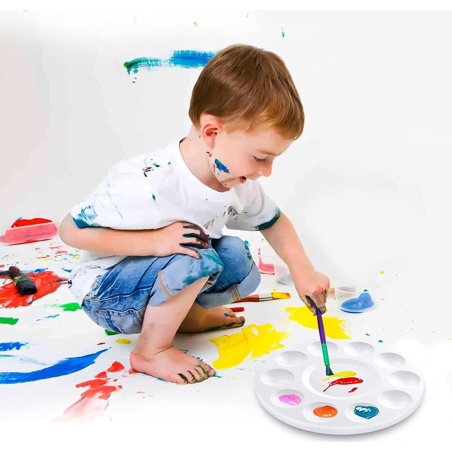 Bandejas de Pintura Plástico Hulameda 10 Piezas para Niños