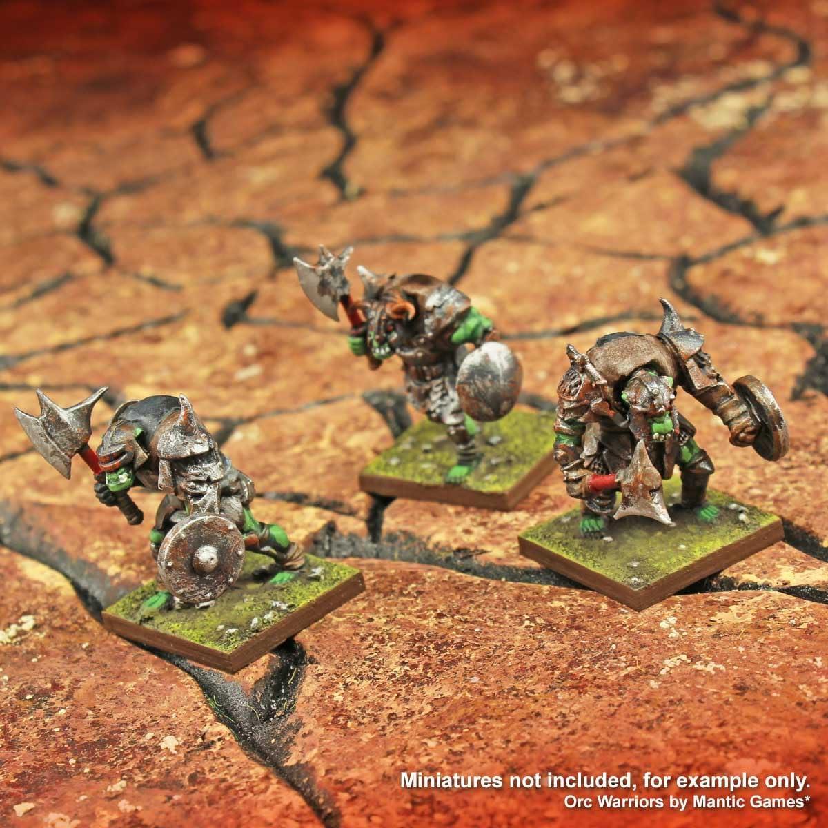 Kit de Bases Cuadradas LITKO 25mm con Fondos Magnéticos