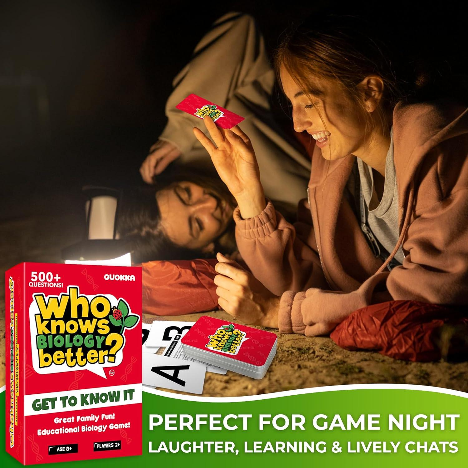 Juego de Cartas Educativo Adducate - ¿Quién Sabe Más de Biología? - 500 Preguntas