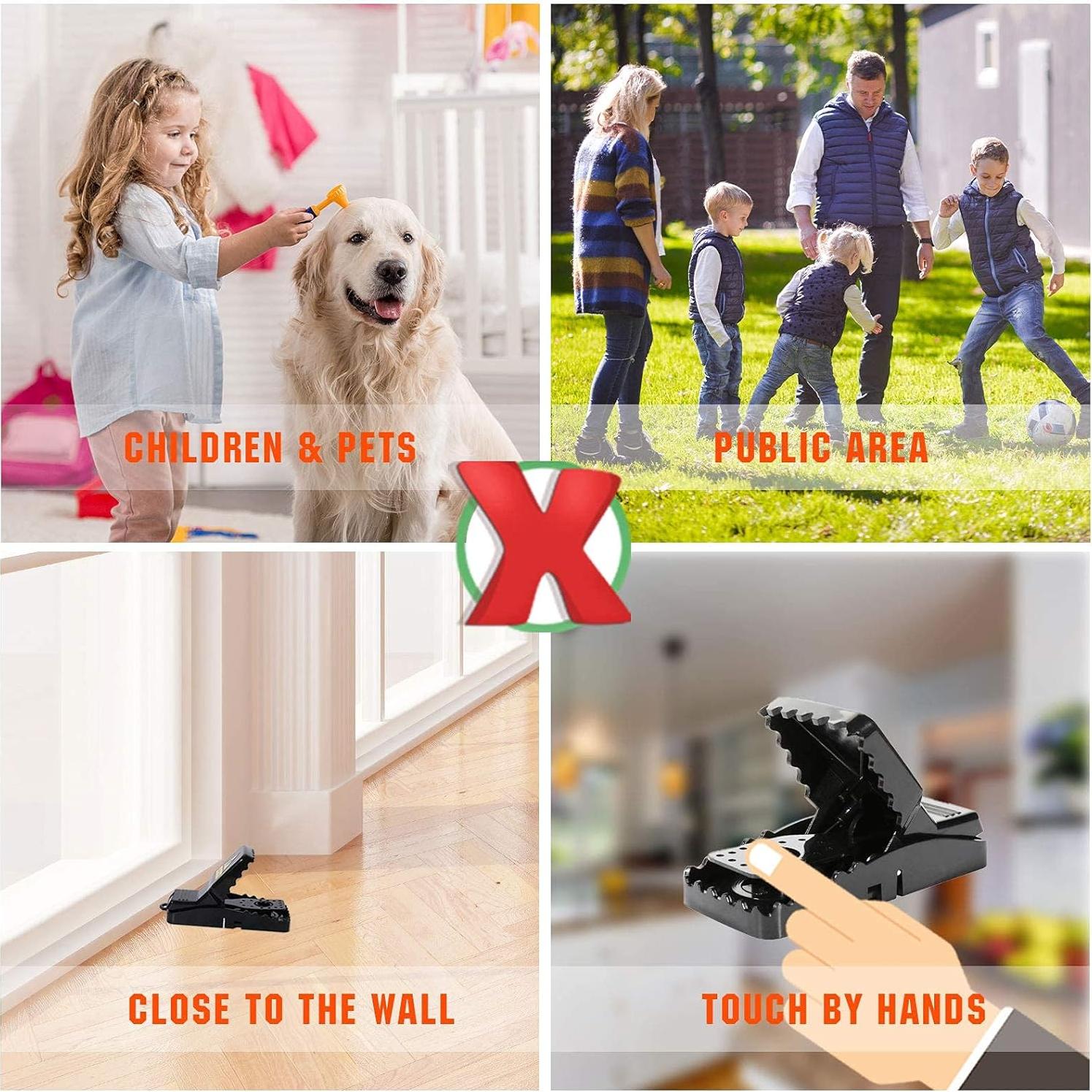 Trampas para Ratones Reutilizables USKICH - 6 Unidades Efectivas