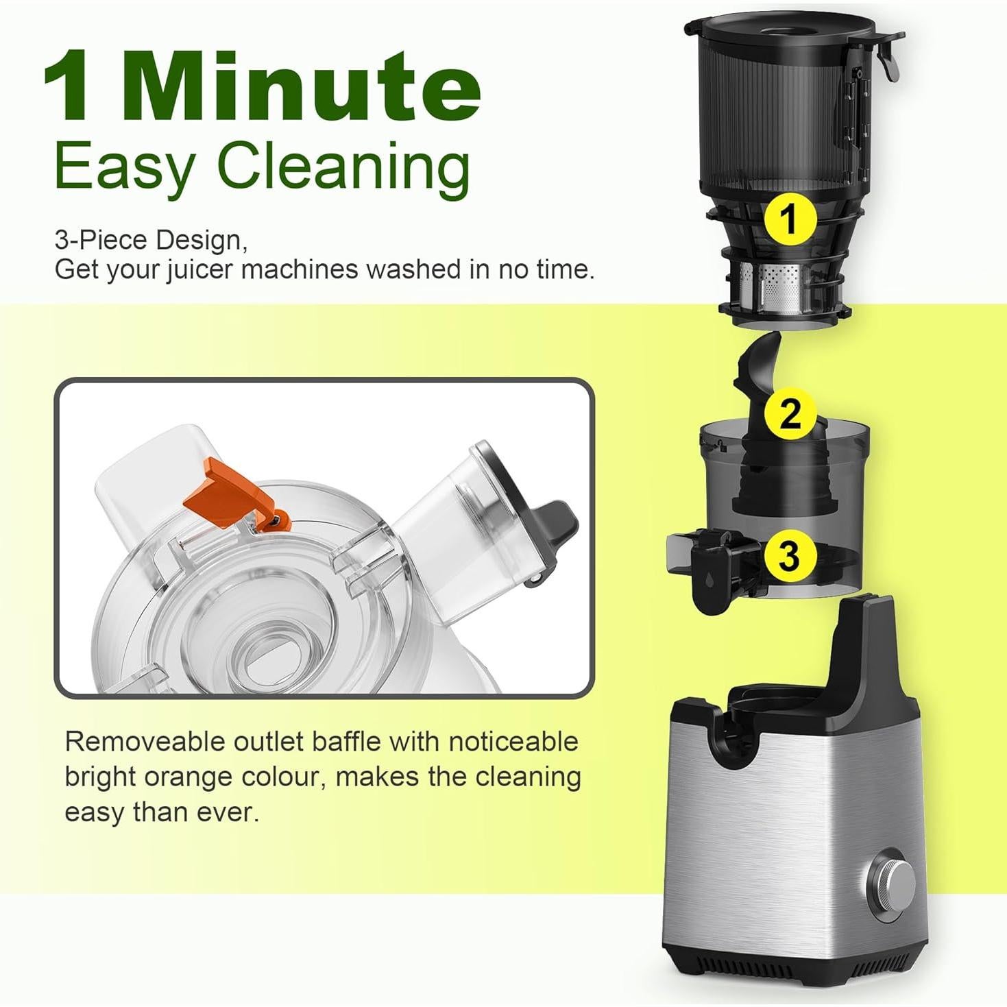 Exprimidor Fretta Boost 250W Acero Inoxidable 1.54kg