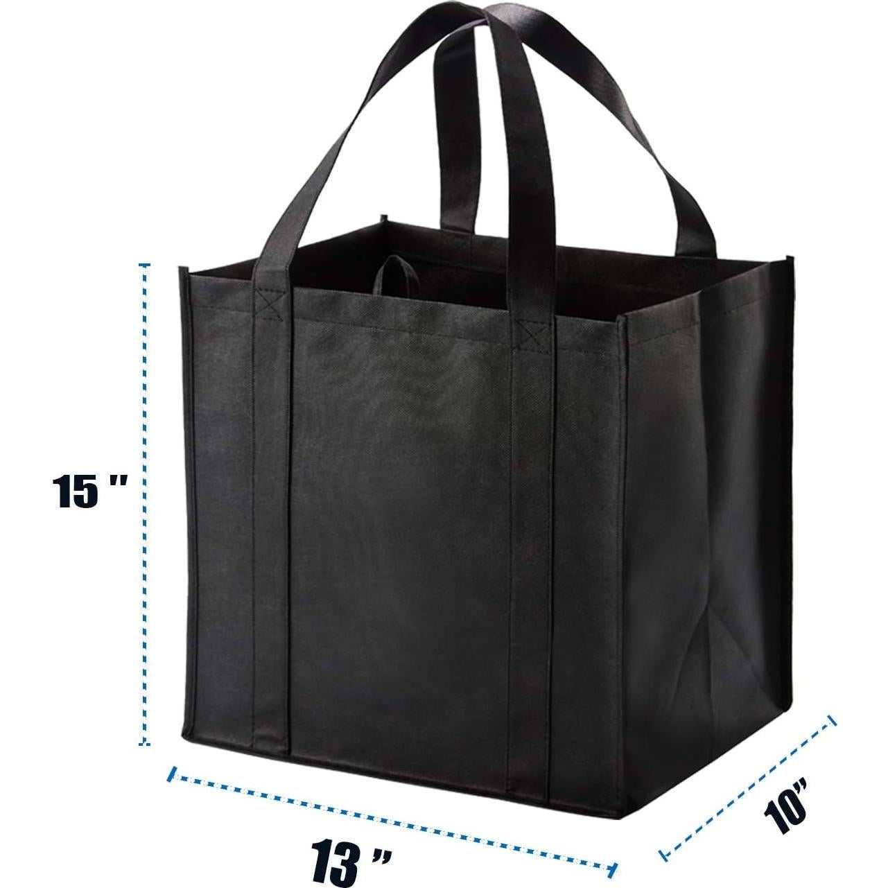 Conjunto de 10 Bolsas de Compras Reutilizables NERUB 33x25x38cm