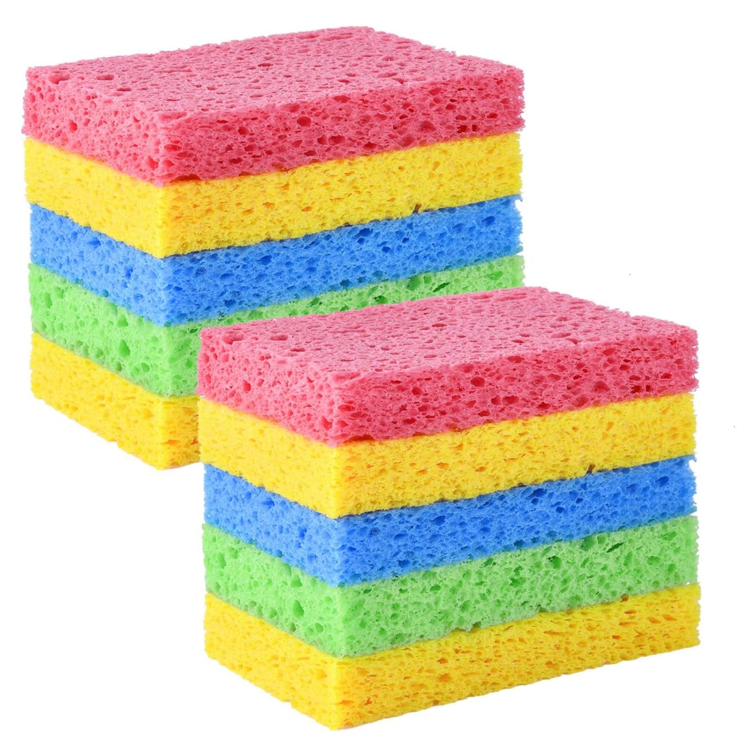 Esponjas de Cocina YoleShy de Celulosa Natural - 10 Piezas