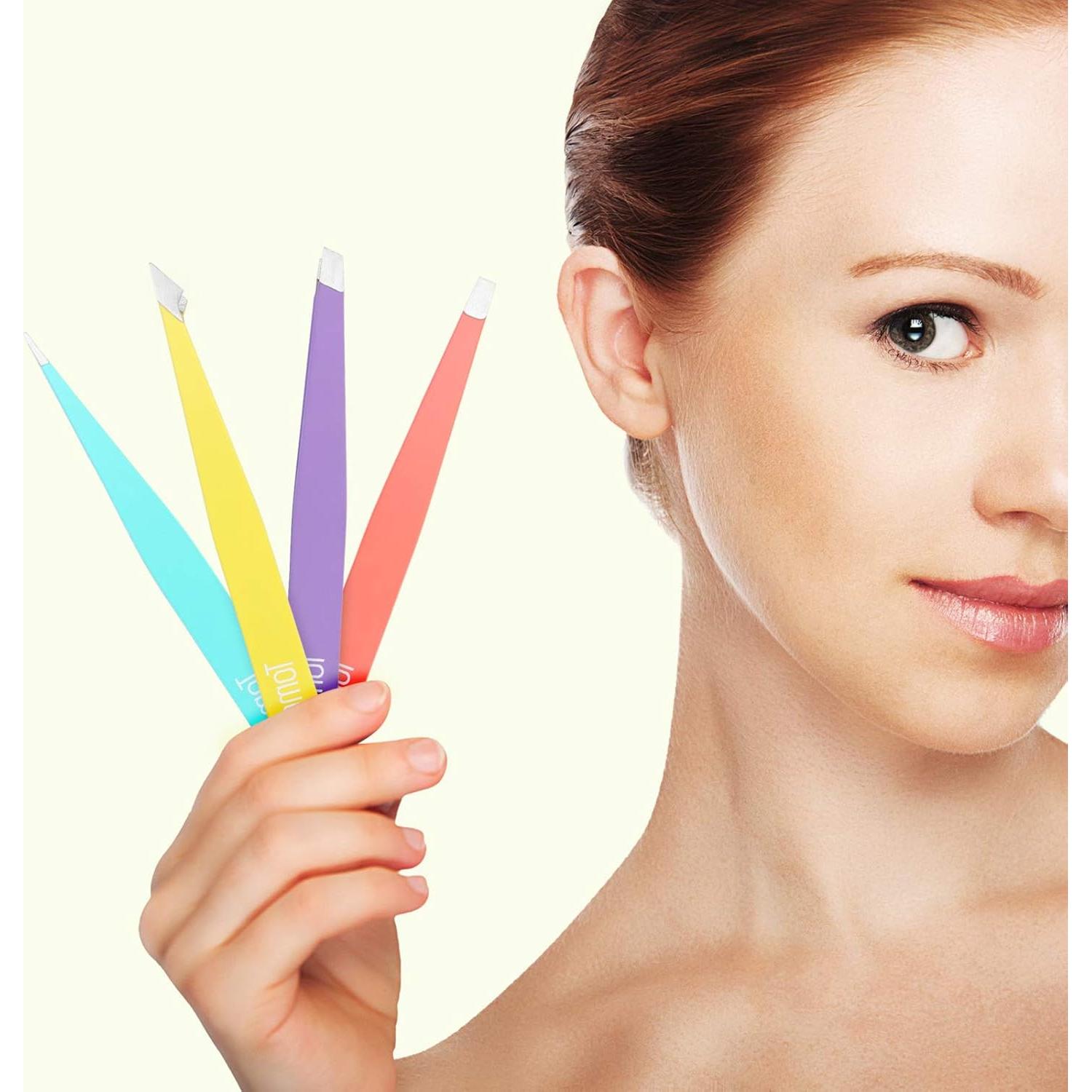 Juego de Pinzas de Precisión Tomata - 4 Piezas Acero Inoxidable