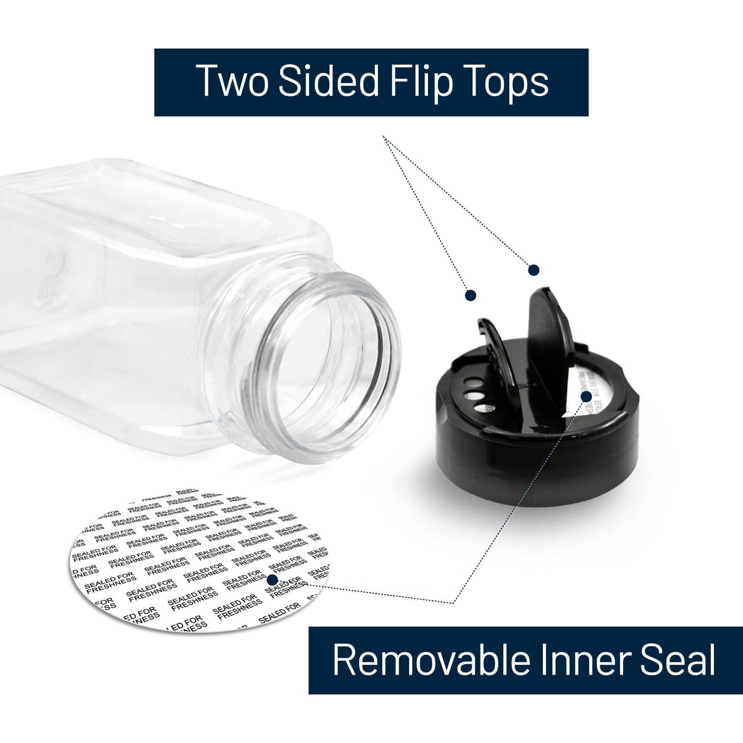 Tarros de Especias de Plástico RoyalHouse 6 Piezas 280ml