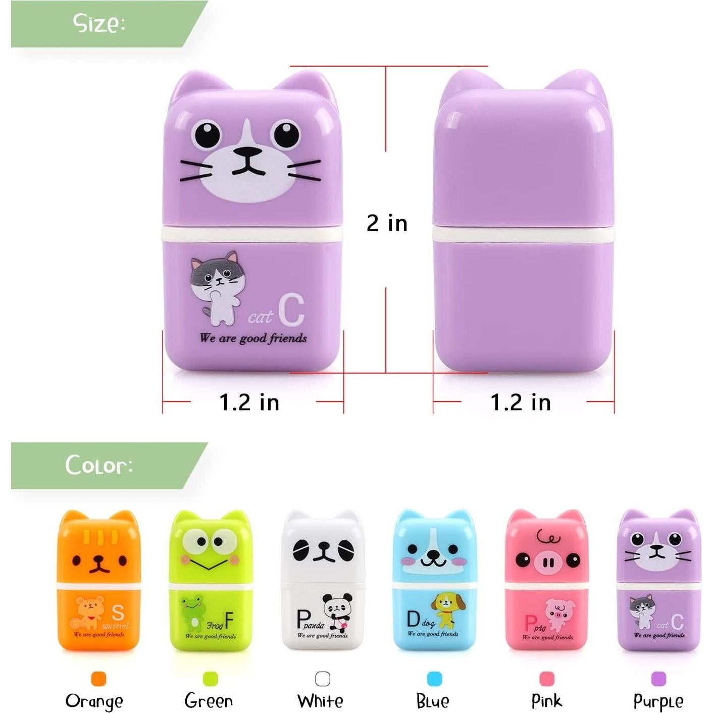 Paquete de 6 Borradores Lindos Hutou con Rodillo y Cubierta