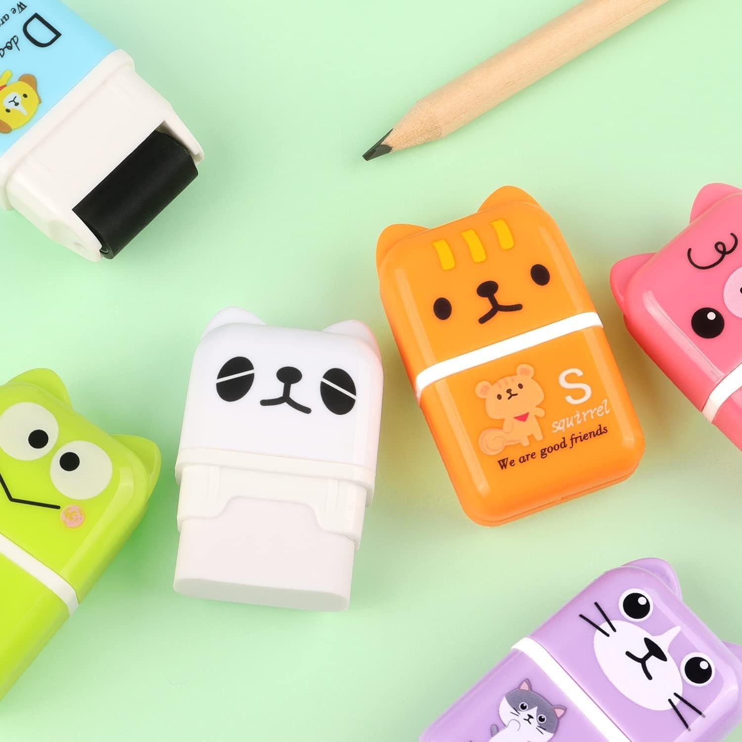 Paquete de 6 Borradores Lindos Hutou con Rodillo y Cubierta