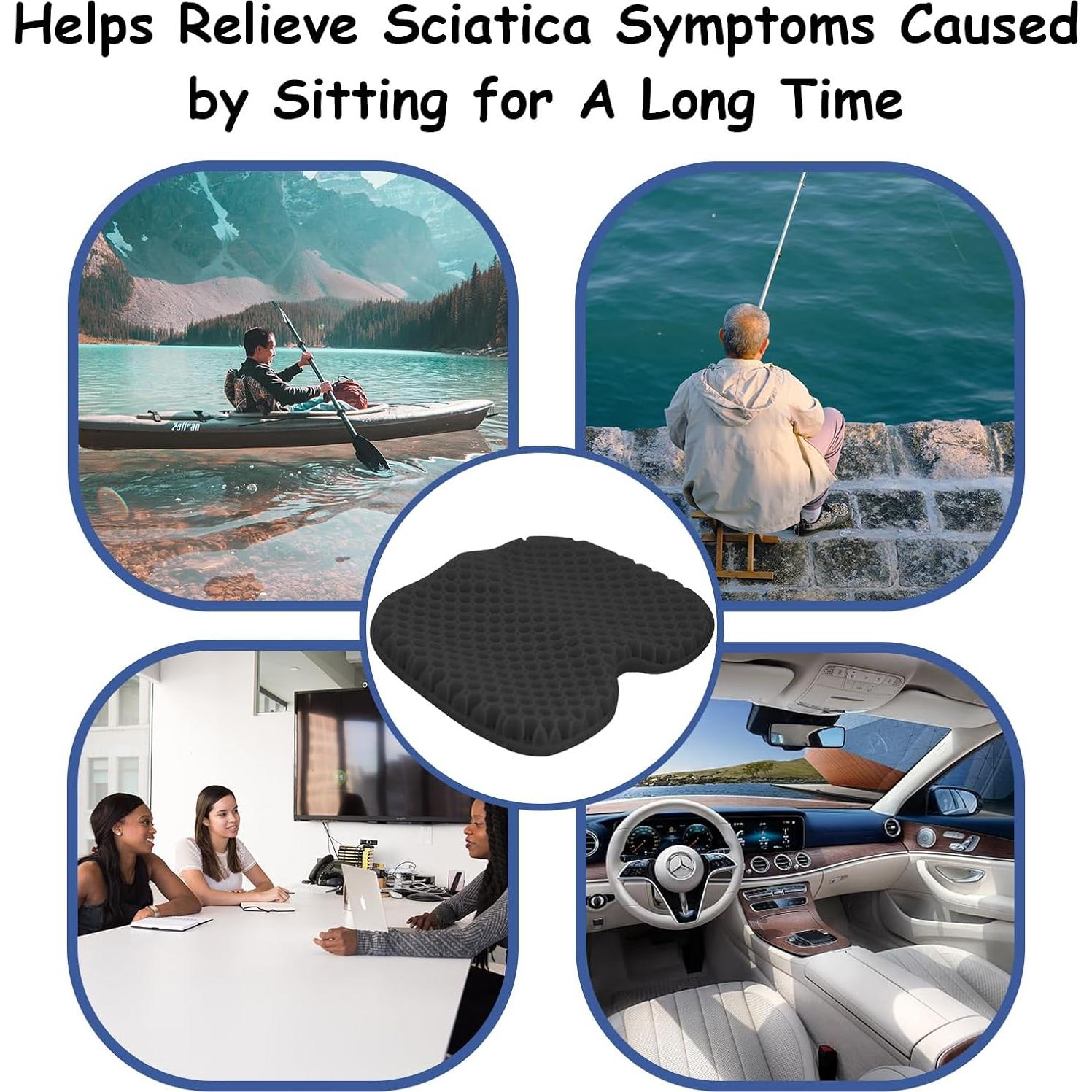 Cojín Antideslizante de Gel NEW-Vi para Kayak y Sillas