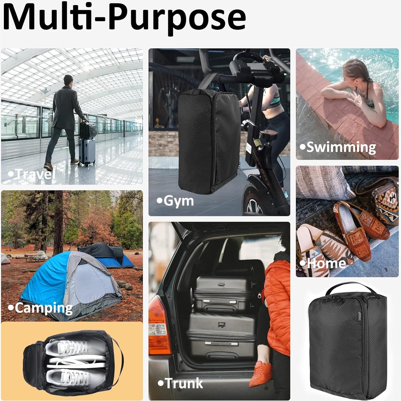 Bolsa de almacenamiento para zapatos Gloppie - Negro clásico