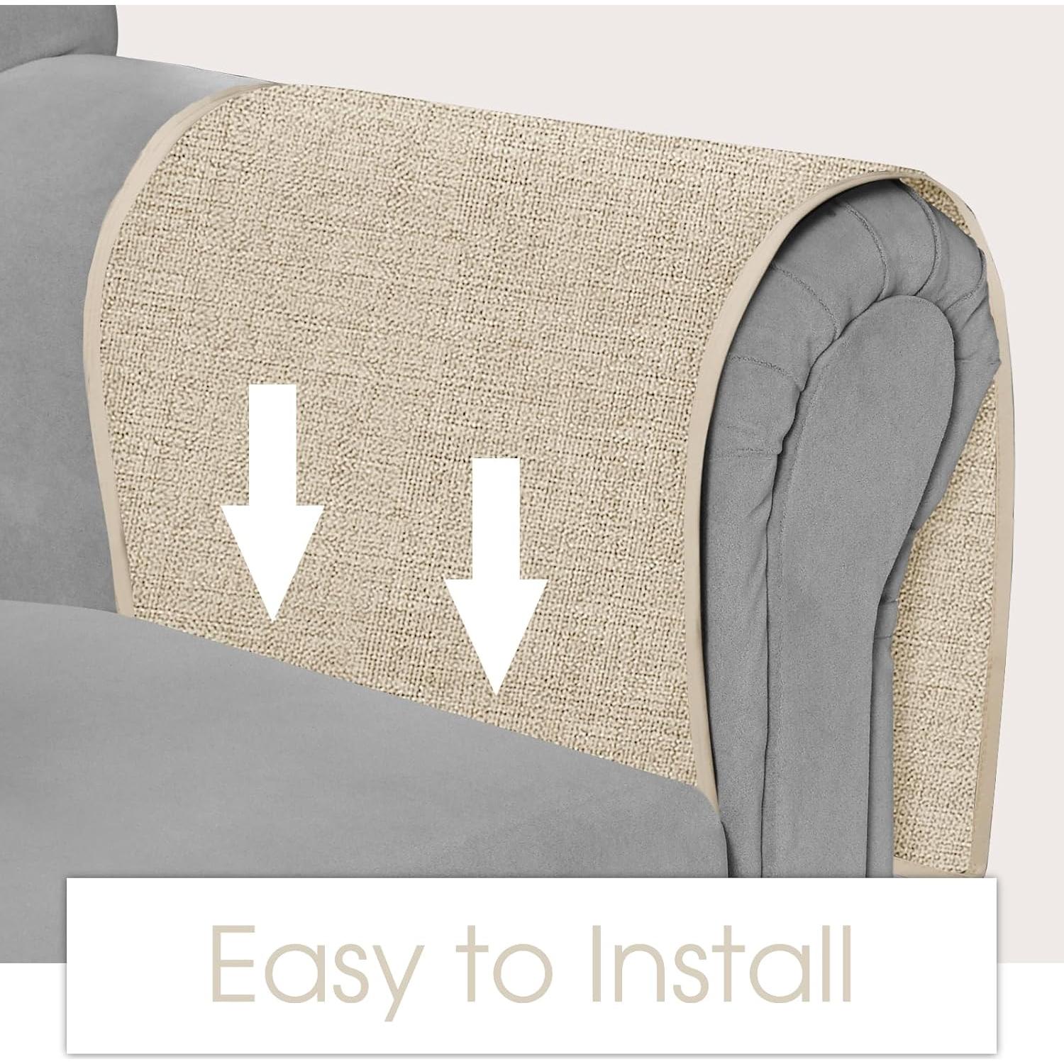 Soporte Organizador de Brazo de Sofá Joywell Beige 6 Bolsillos