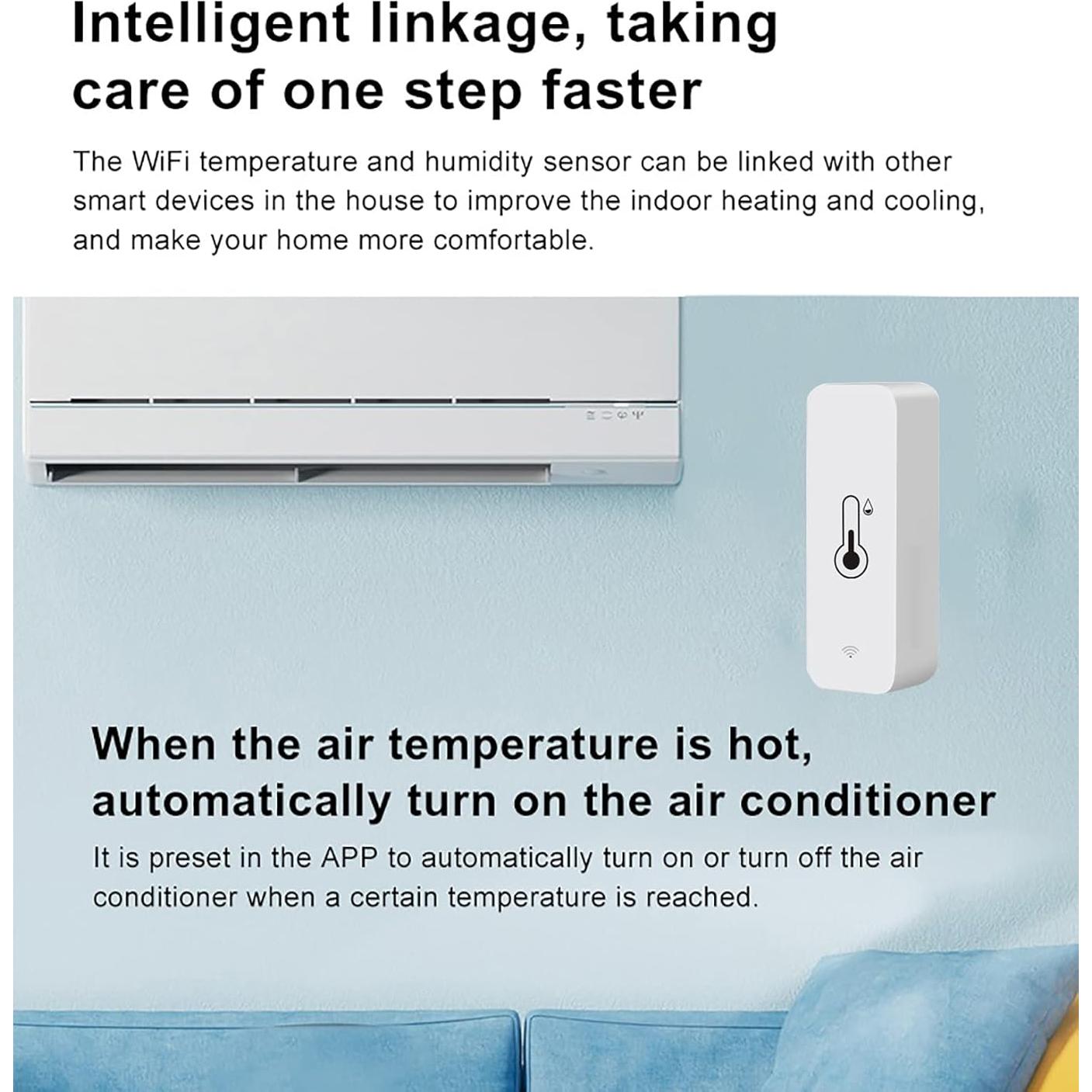 Sensor de Temperatura y Humedad WiFi SENCKIT TH01-1