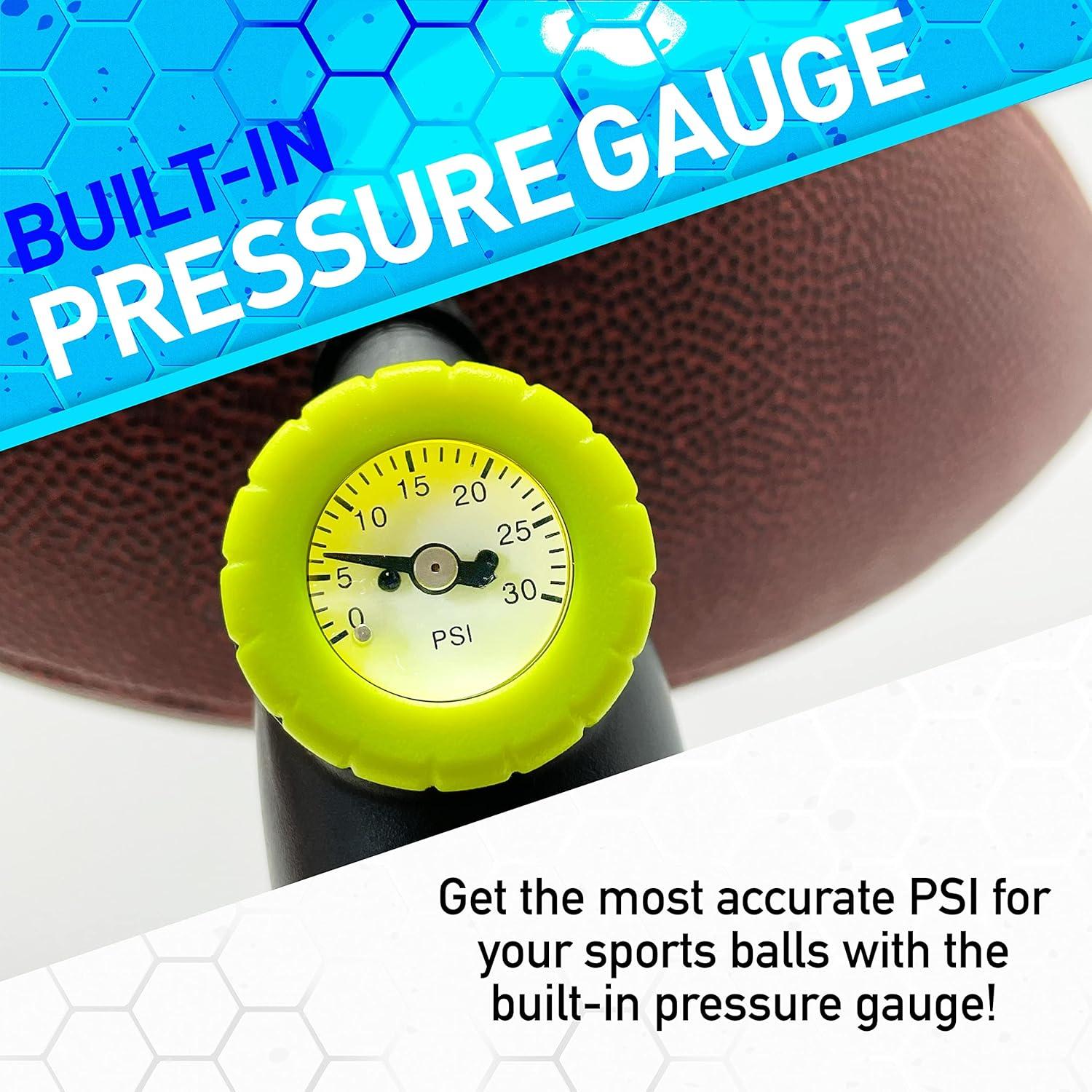 Bomba de Pelotas Franklin Sports con Manómetro - Inflador Manual