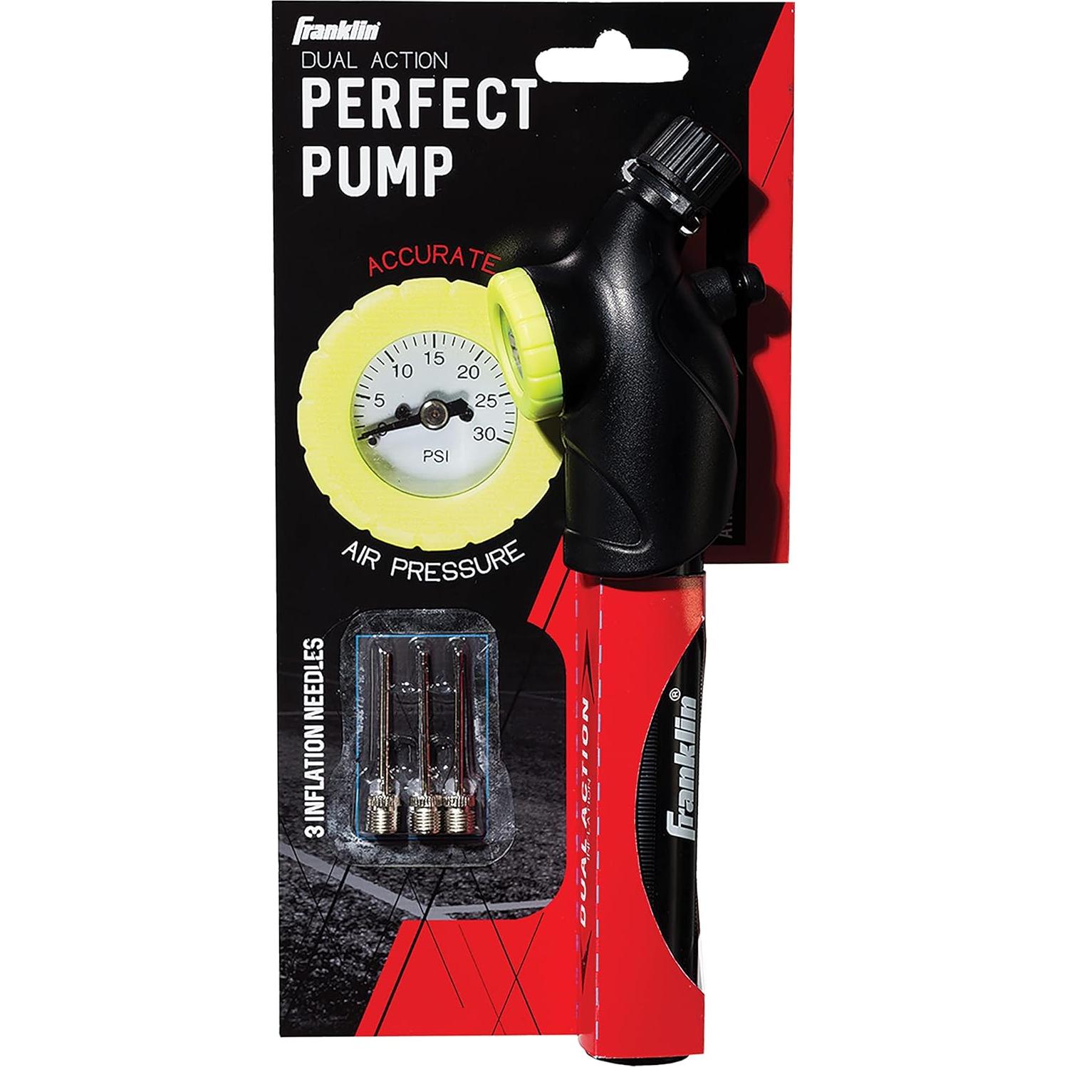 Bomba de Pelotas Franklin Sports con Manómetro - Inflador Manual