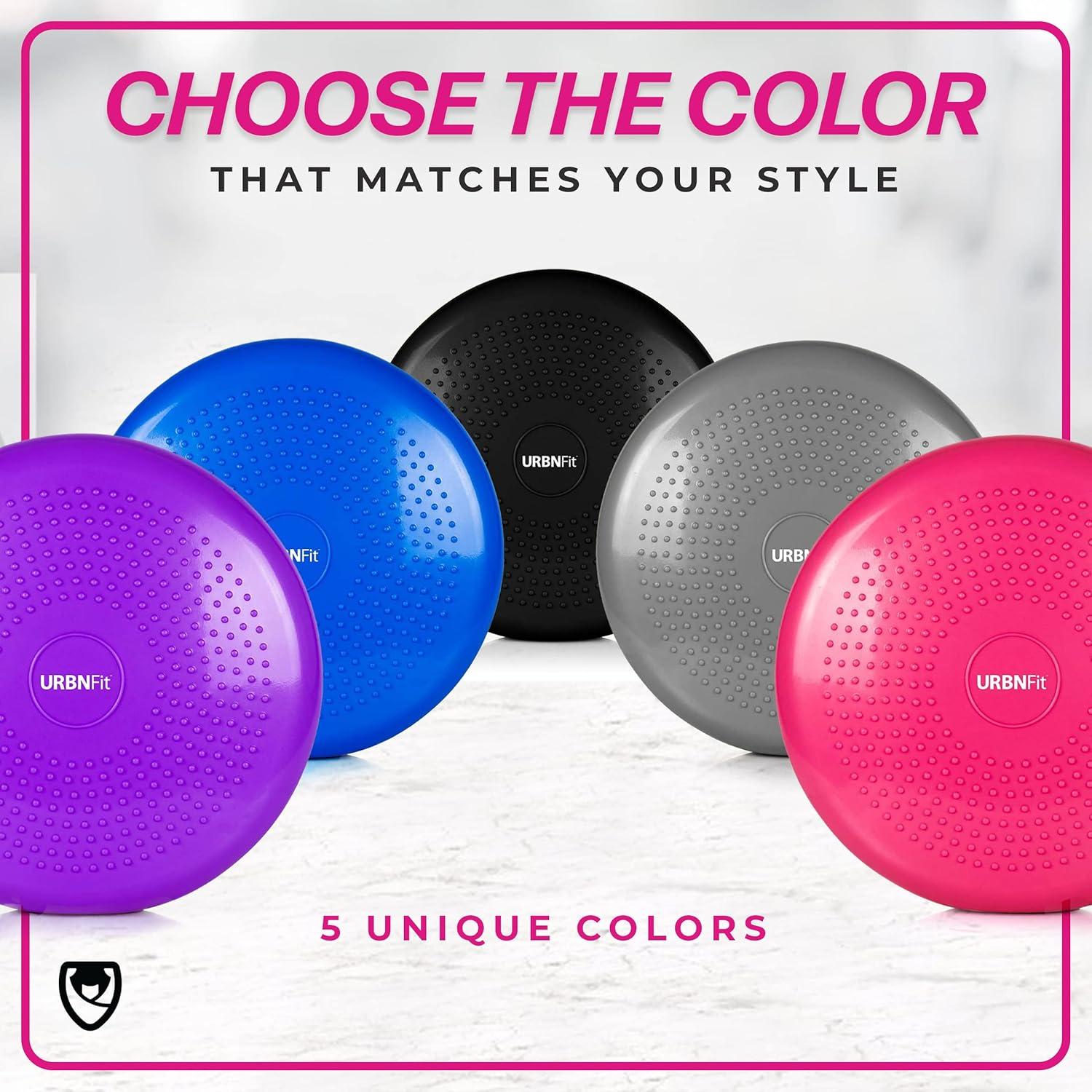 Cojín Inestable URBNFit 33 cm - Disco de Equilibrio Negro