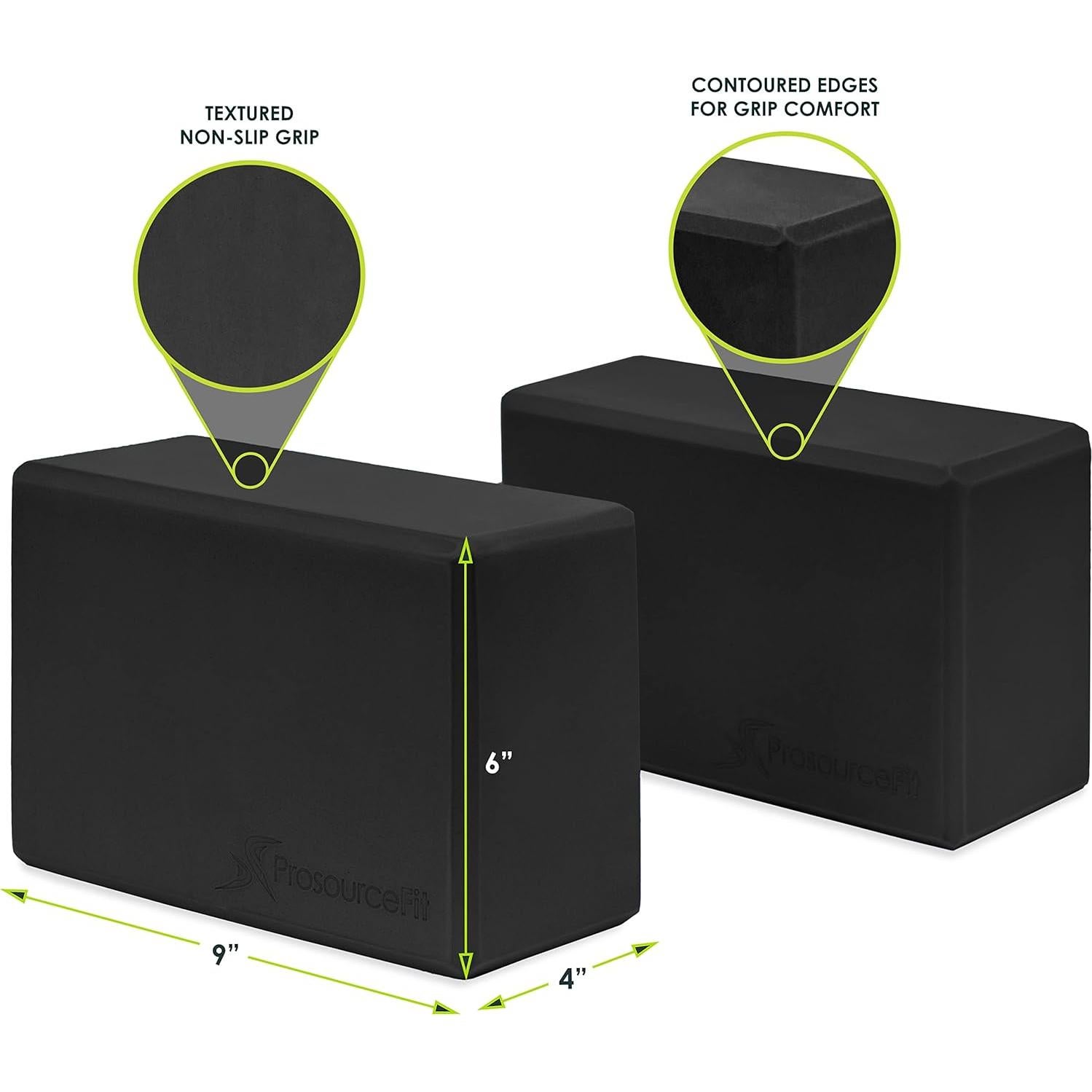 Bloques de Yoga ProsourceFit de Espuma EVA - Juego de 2